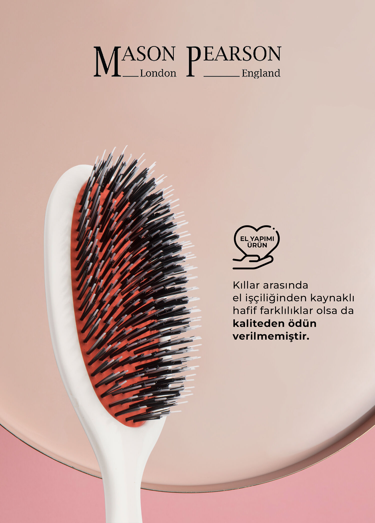 Mason Pearson - Handy Bristle Nylon BN3 Ivory Hair Brush