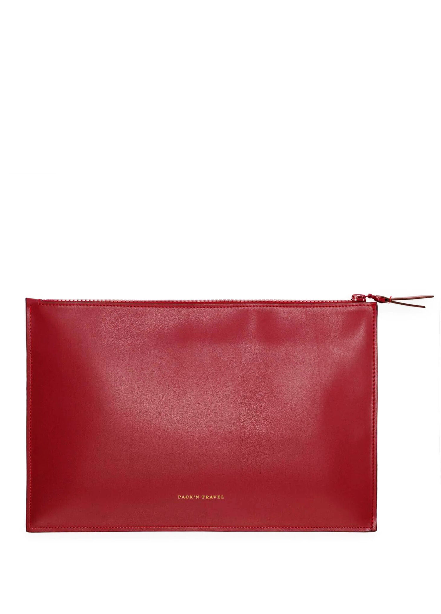 Floral Kiraz Kırmızısı Deri Kadın Clutch El Çantası