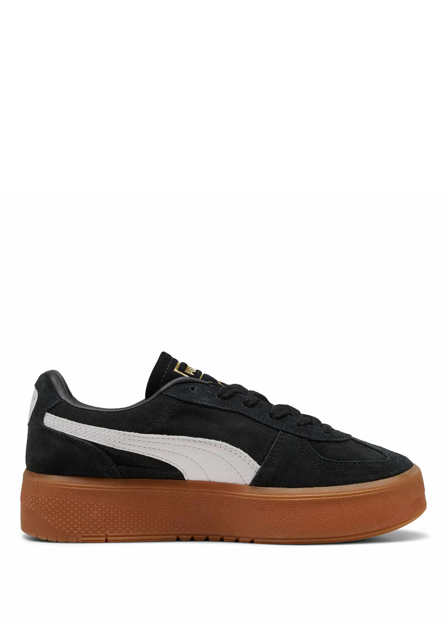 Palermo Elevata Black Gum Deri Süet Kadın Sneaker