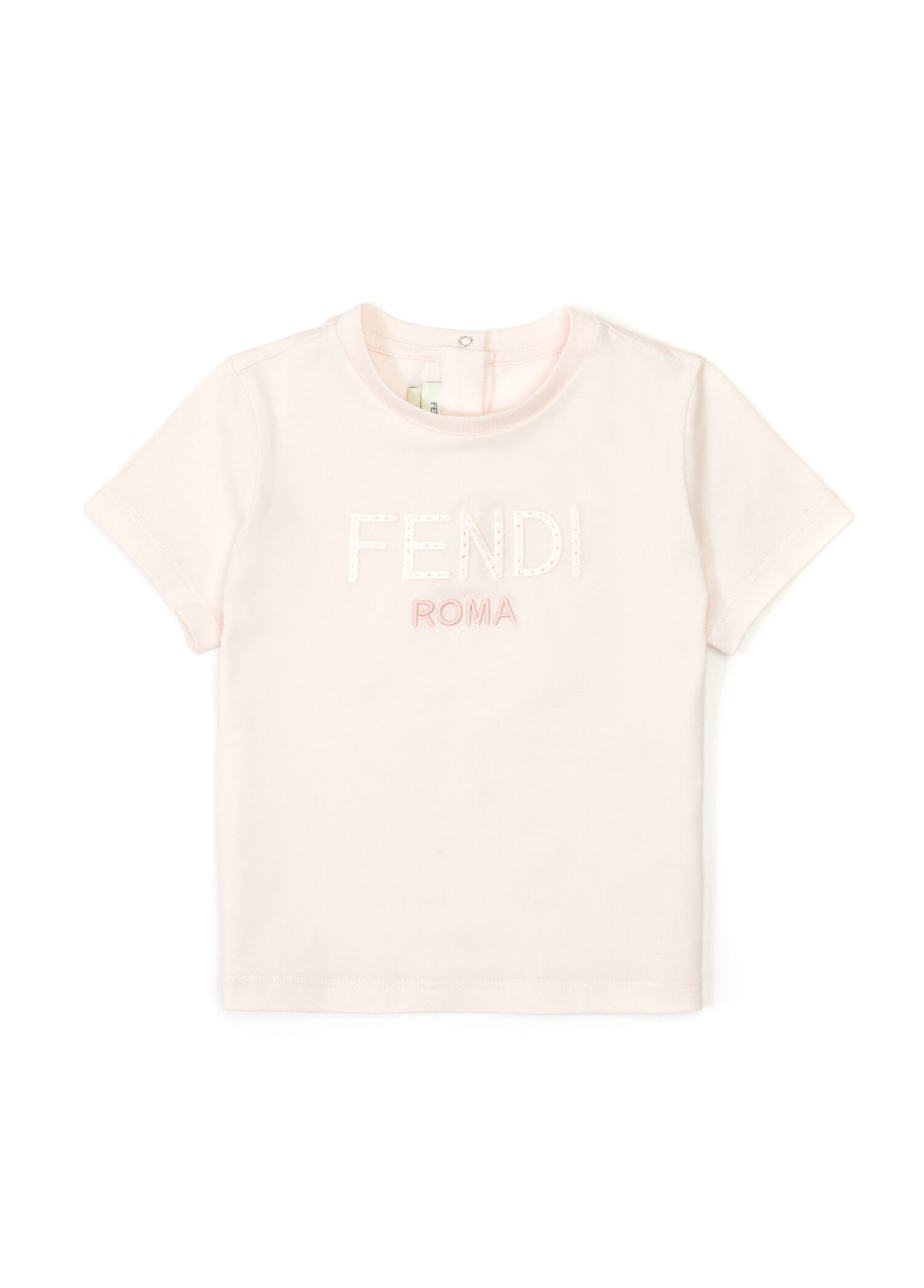 Açık Pembe Logolu Kız Bebek T-shirt