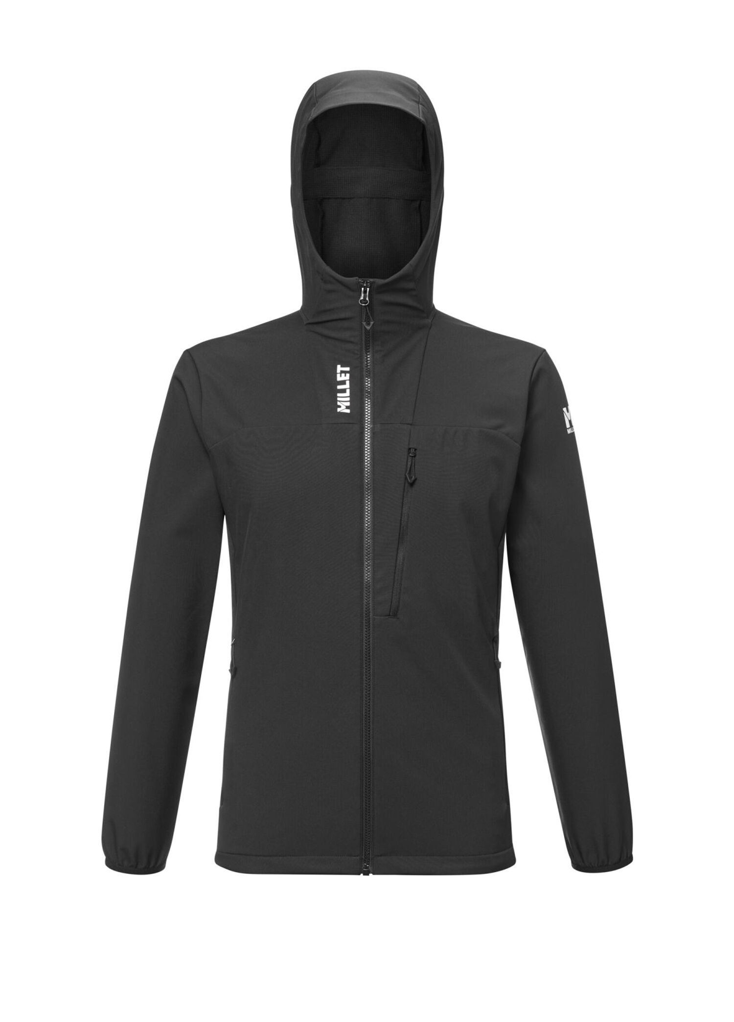 SENECA Softshell HD Siyah Kapüşonlu Erkek Spor Ceket MIV10538
