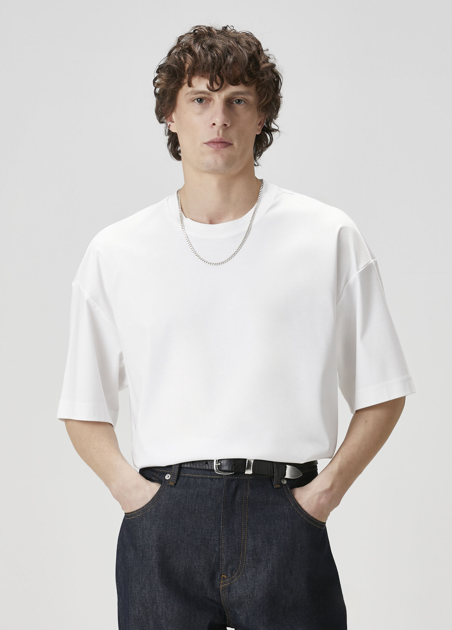 Beyaz Teknik T-shirt