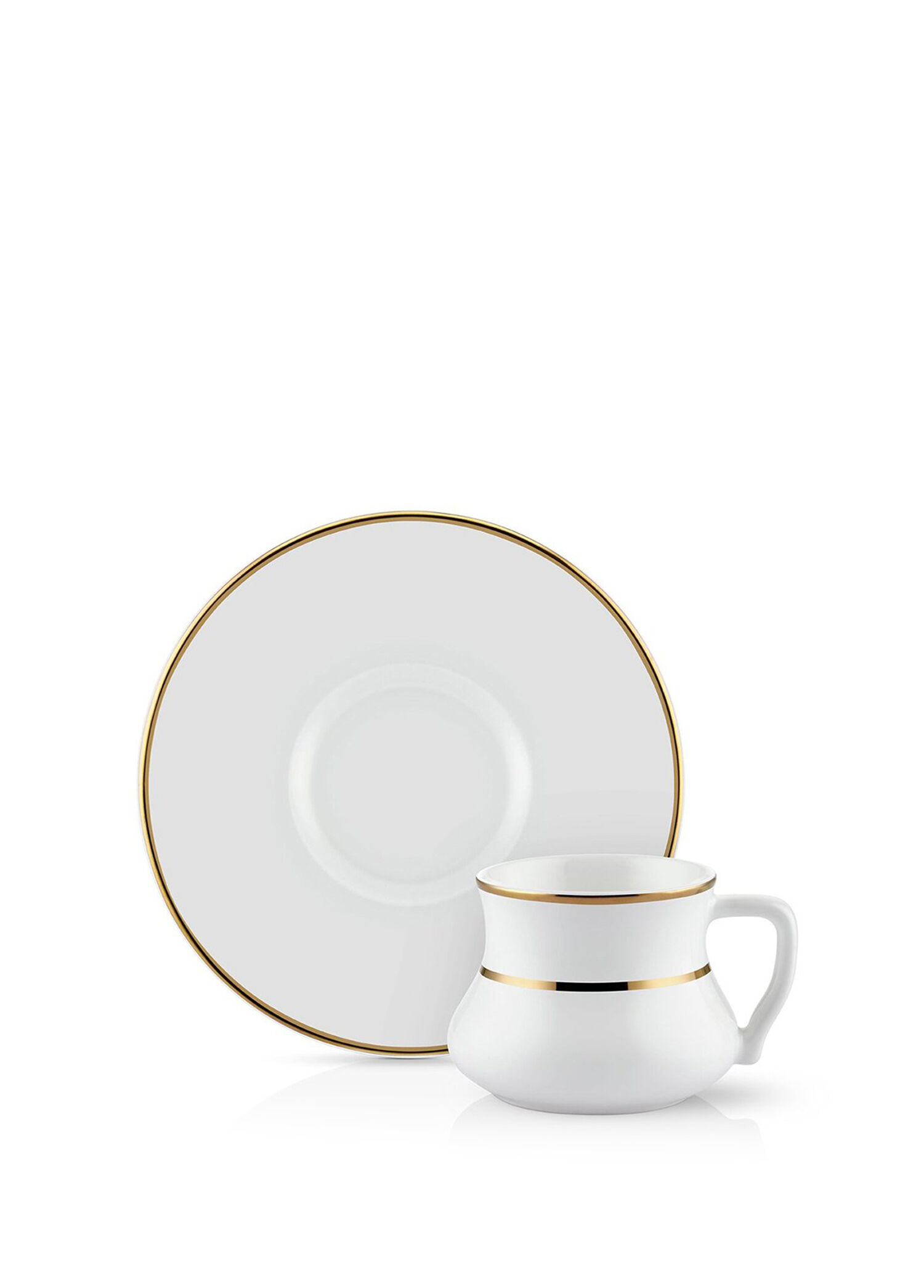 Alala Altın 12 Parça Bone China Kahve Fincanı Seti
