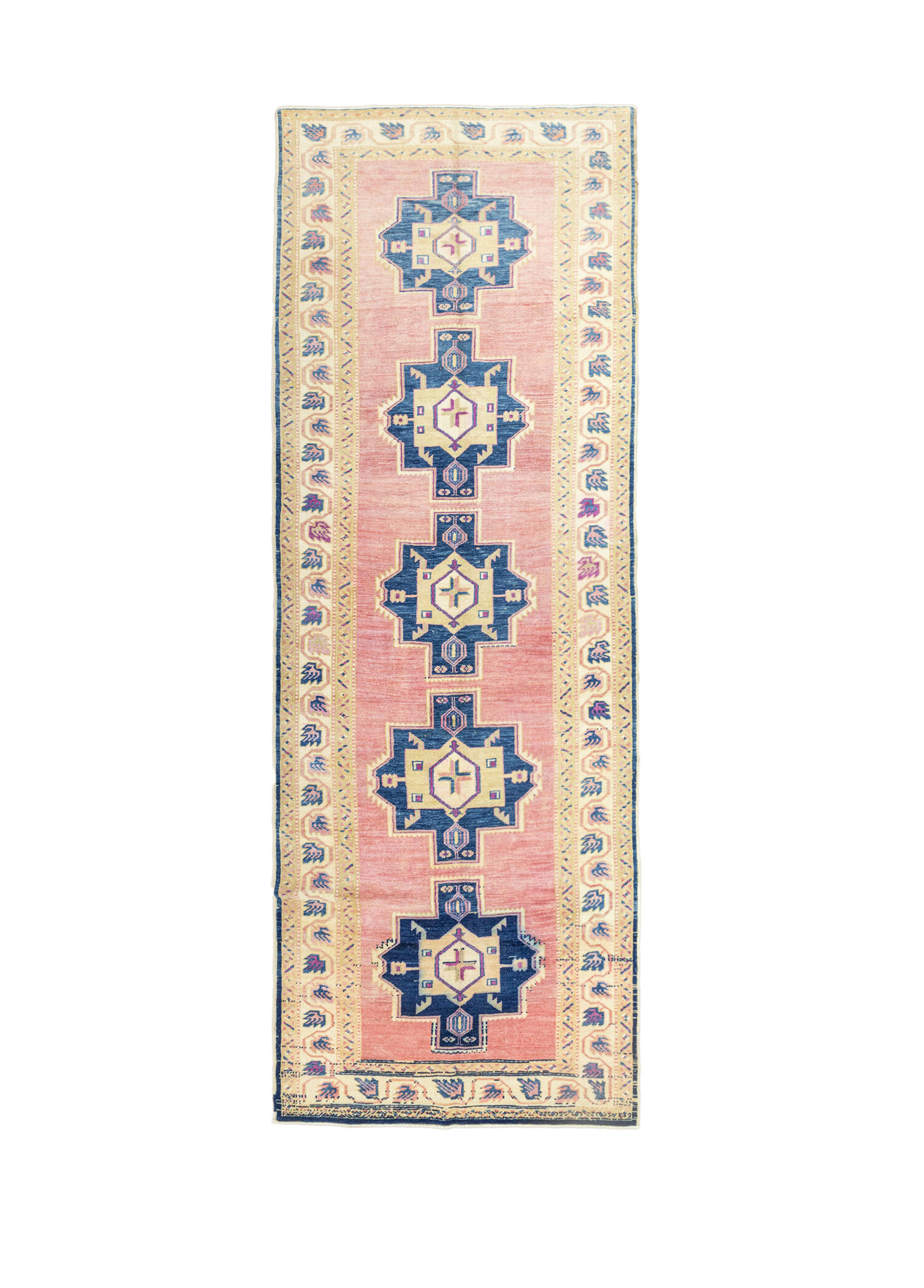 Avşar Rustik Desenli El Dokuma Halı 132x381 cm