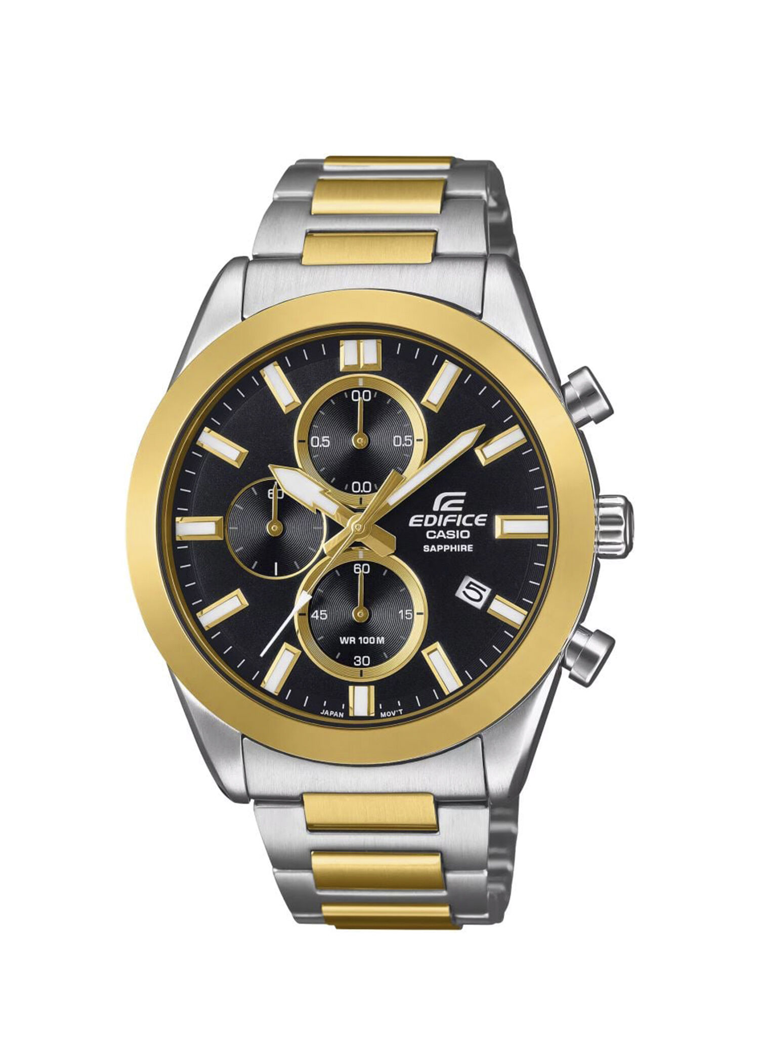 Edifice EFB-710SG-1AVUDF Gri Altın Rengi Çelik Erkek Kol Saati