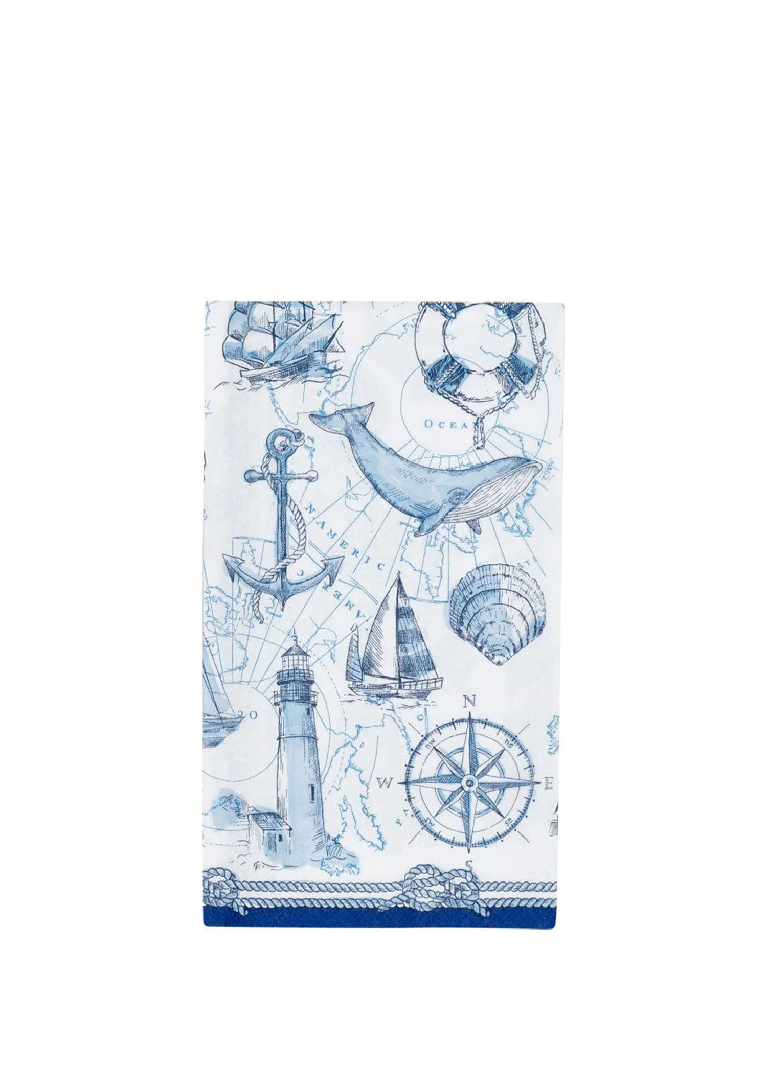 To The Lighthouse Guest Towel Desenli 15'li Servis Peçetesi Seti