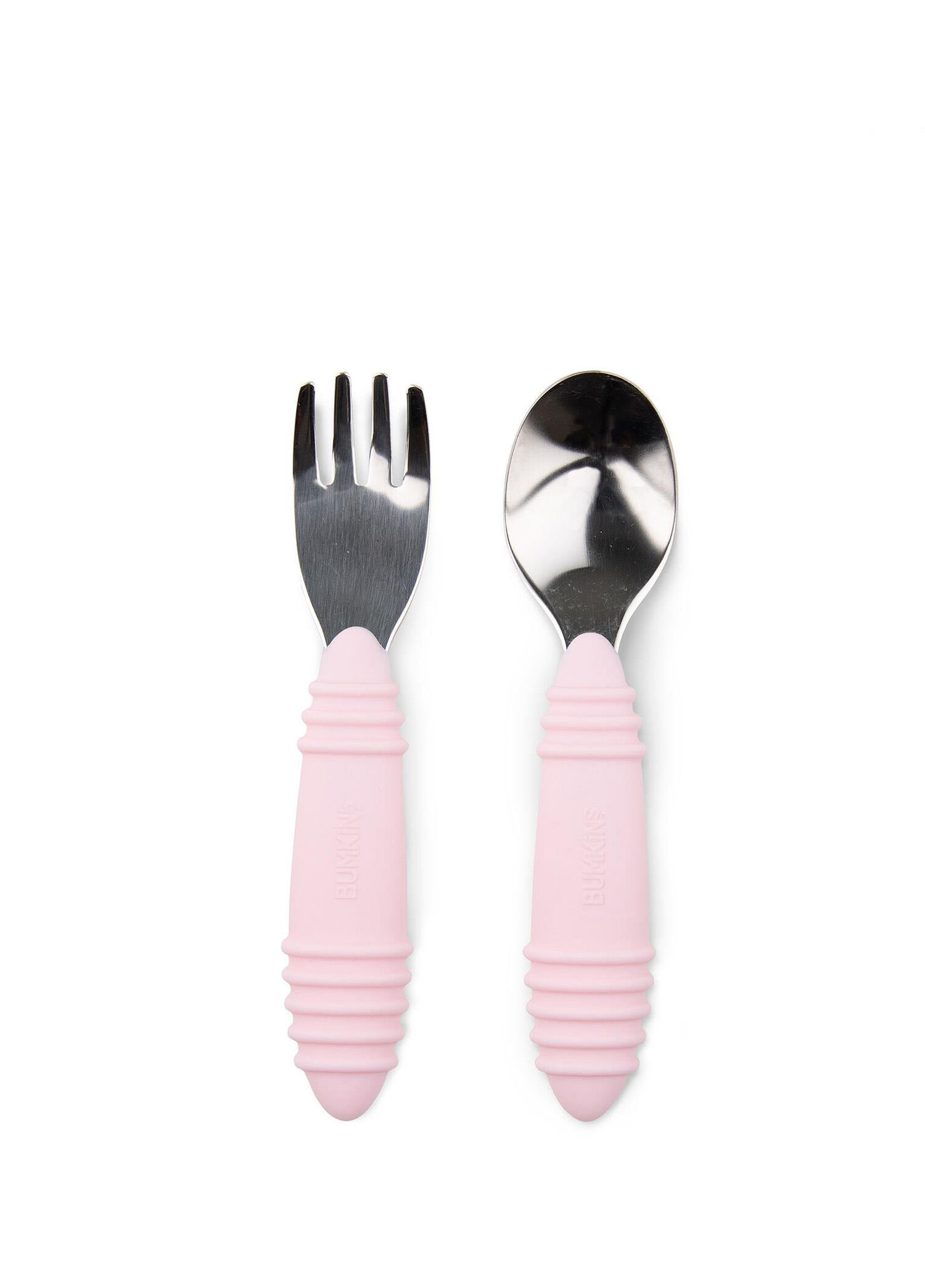 Pembe Paslanmaz Çelik Çocuk Çatal Kaşık Seti