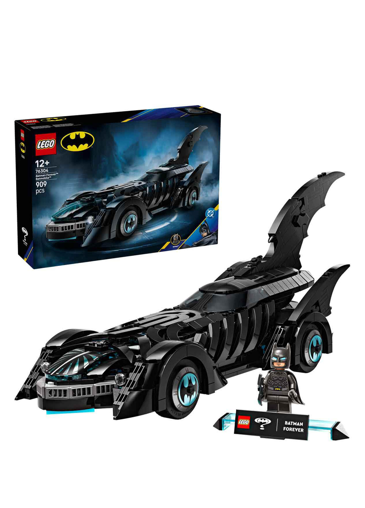 DC Batman: Batman Forever Batmobile 909 Parça 12+ Yaş Dekoratif Yapı Oyuncağı 76304