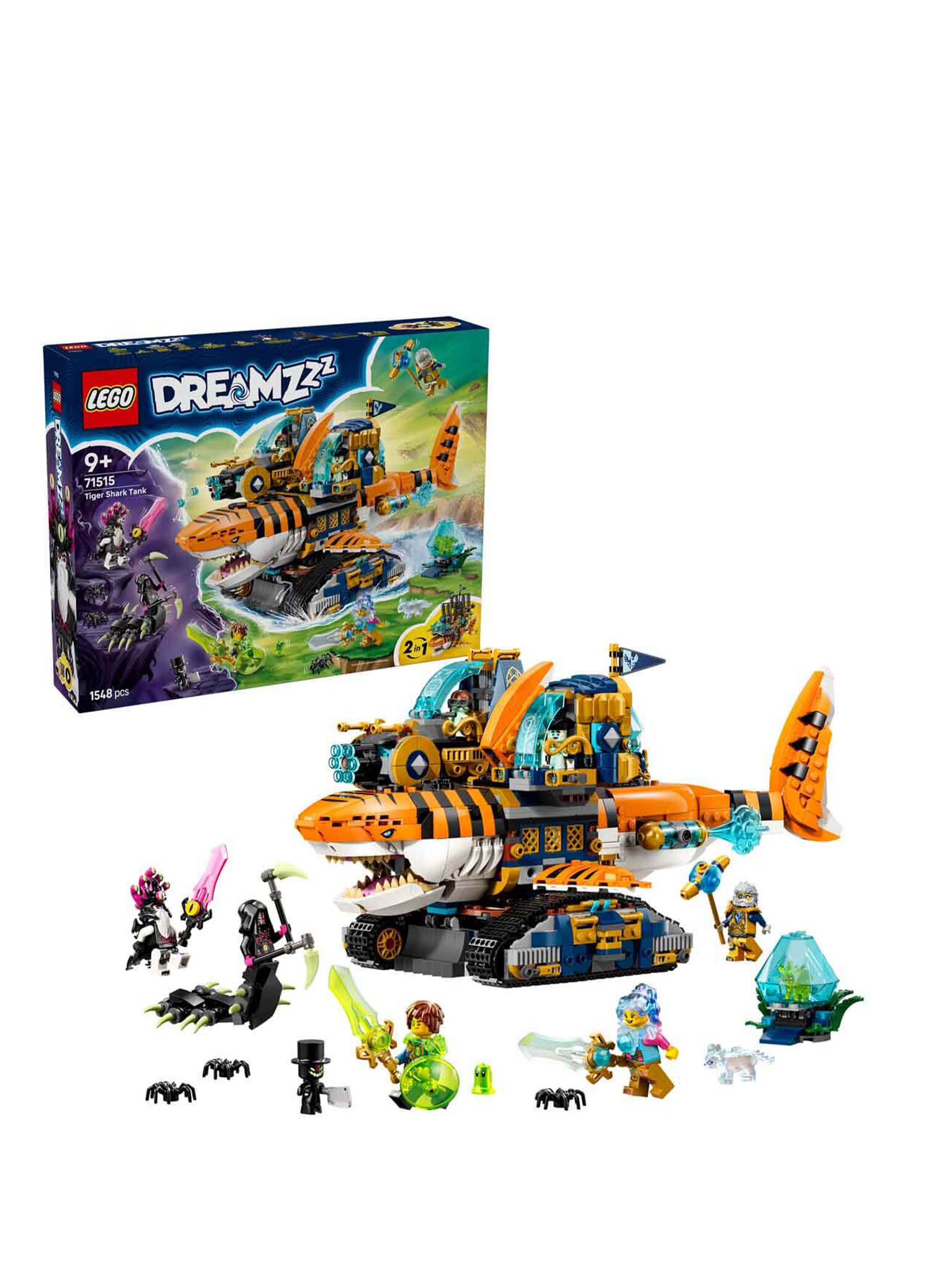 え*ク様 バルサ50 セットその2 LEGO - Dreamzzz Kaplan Köpek Balığı Tankı 2 Yapım Seçeneği ve 5