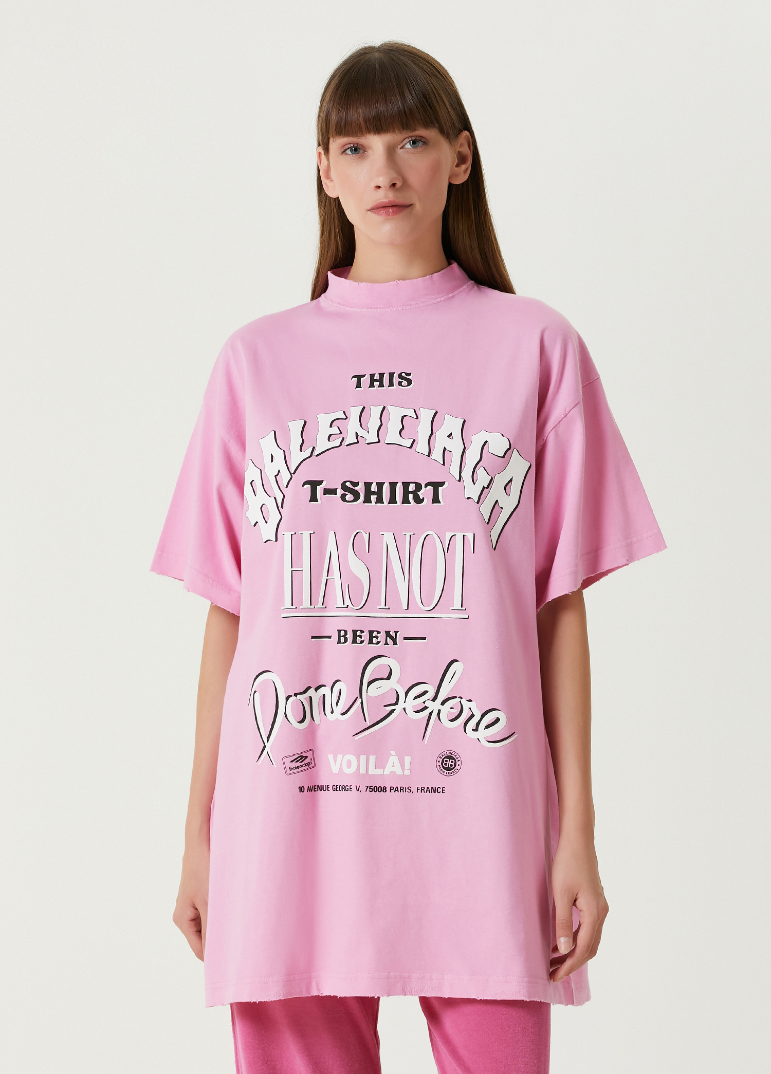 Not Been Done Oversized Pembe T-shirt