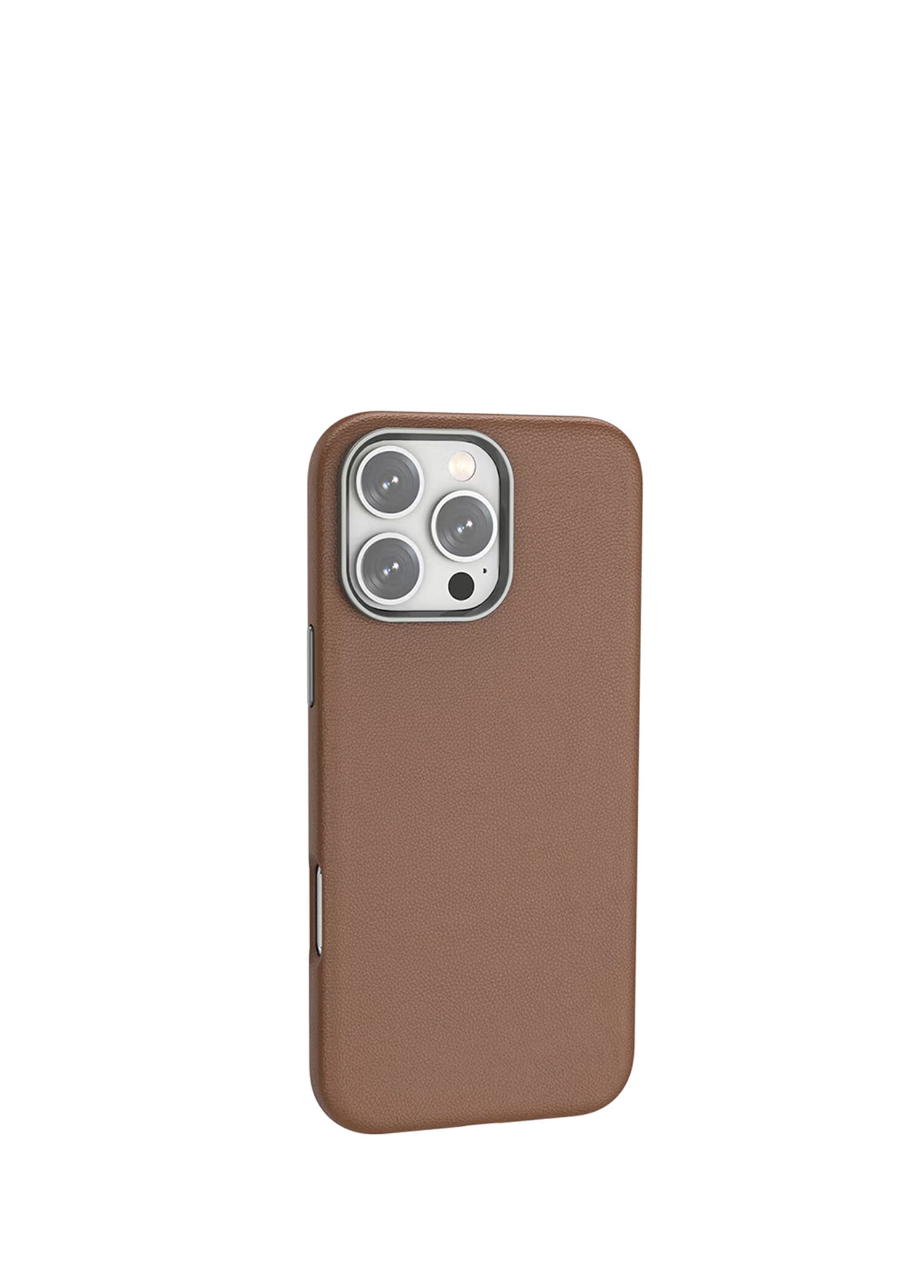 iPhone 16 Pro Max Leather Magsafe Kılıf Kahverengi.