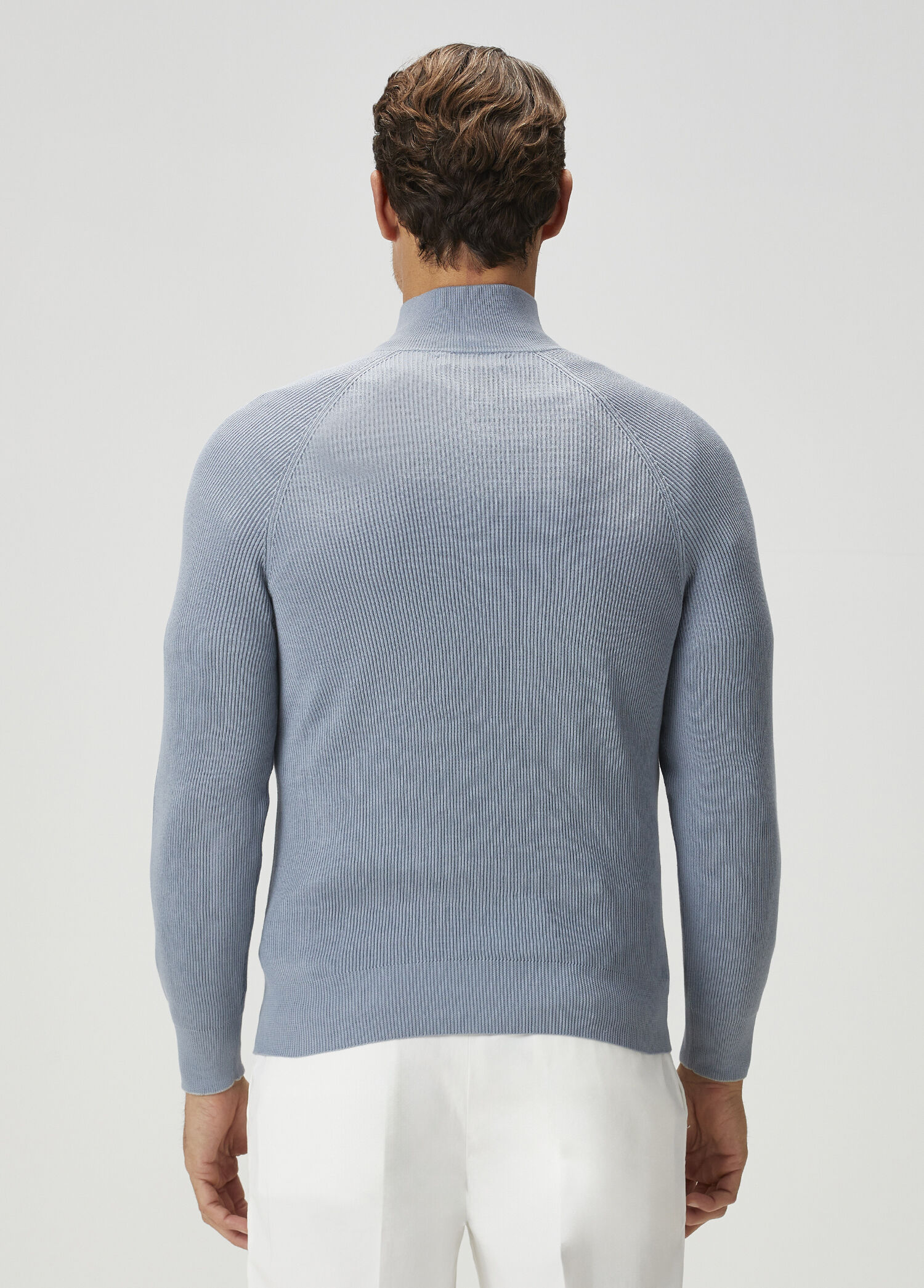 Gray-Blue Brunello Cucinelli Gray-Blue Men Grey Blue Knitwear