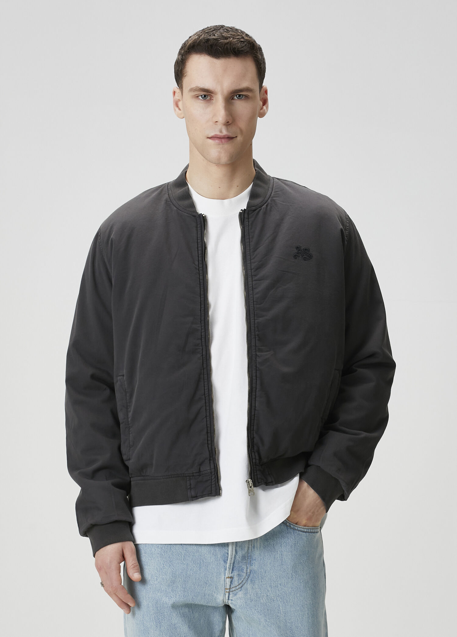 Forres Black Bomber Jacket