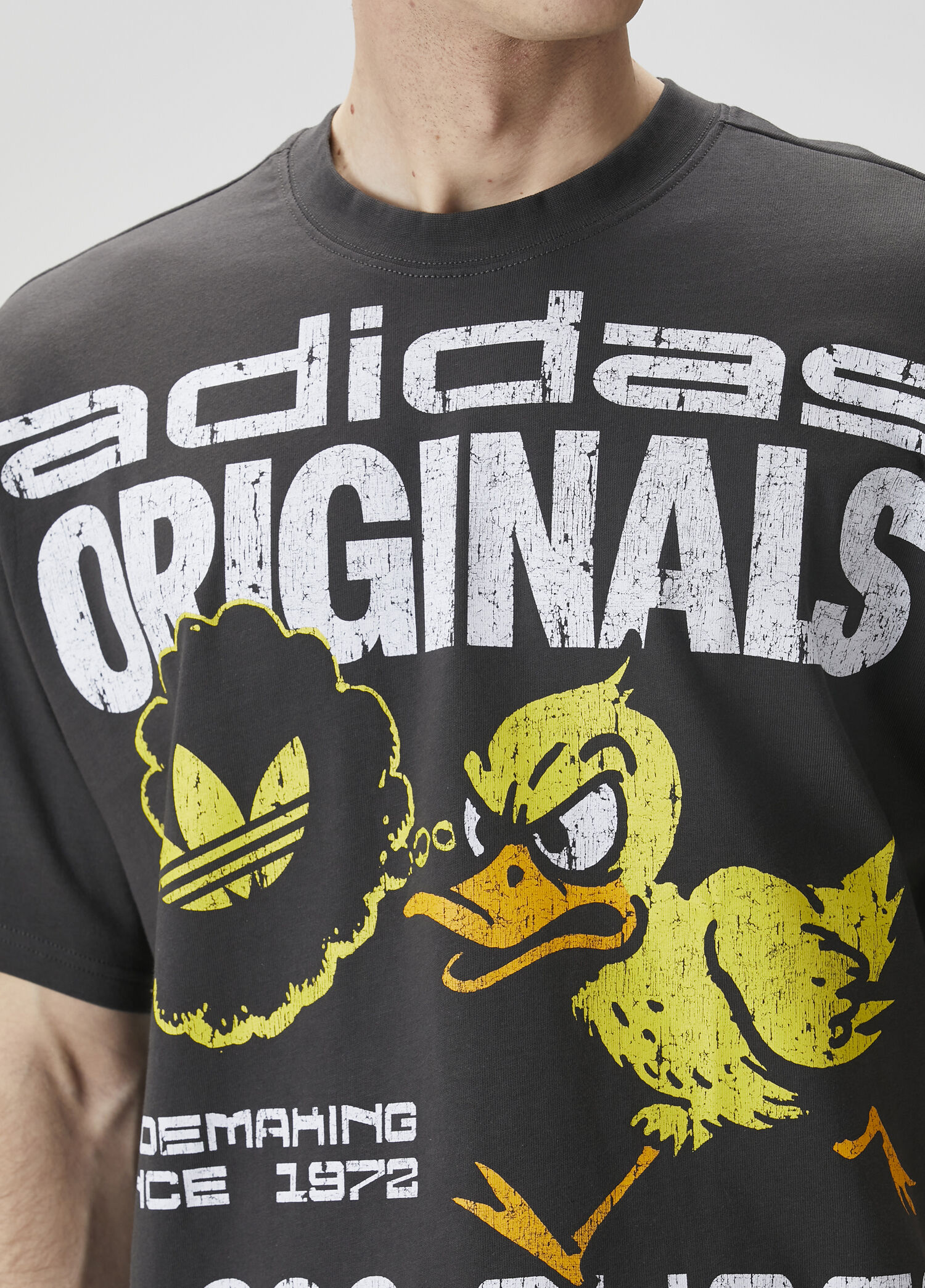 Adidas Siyah Erkek Originals Duck Graphic Siyah T-shirt 1918045