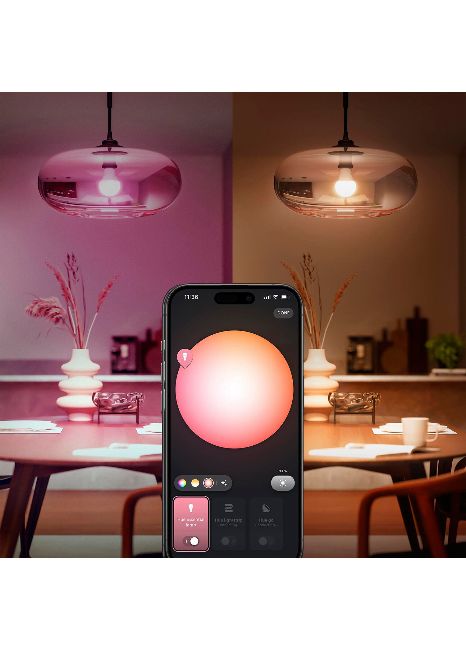 Philips - Hue Essential 3'lü 806 Lümen Ampul Akıllı Aydınlatma