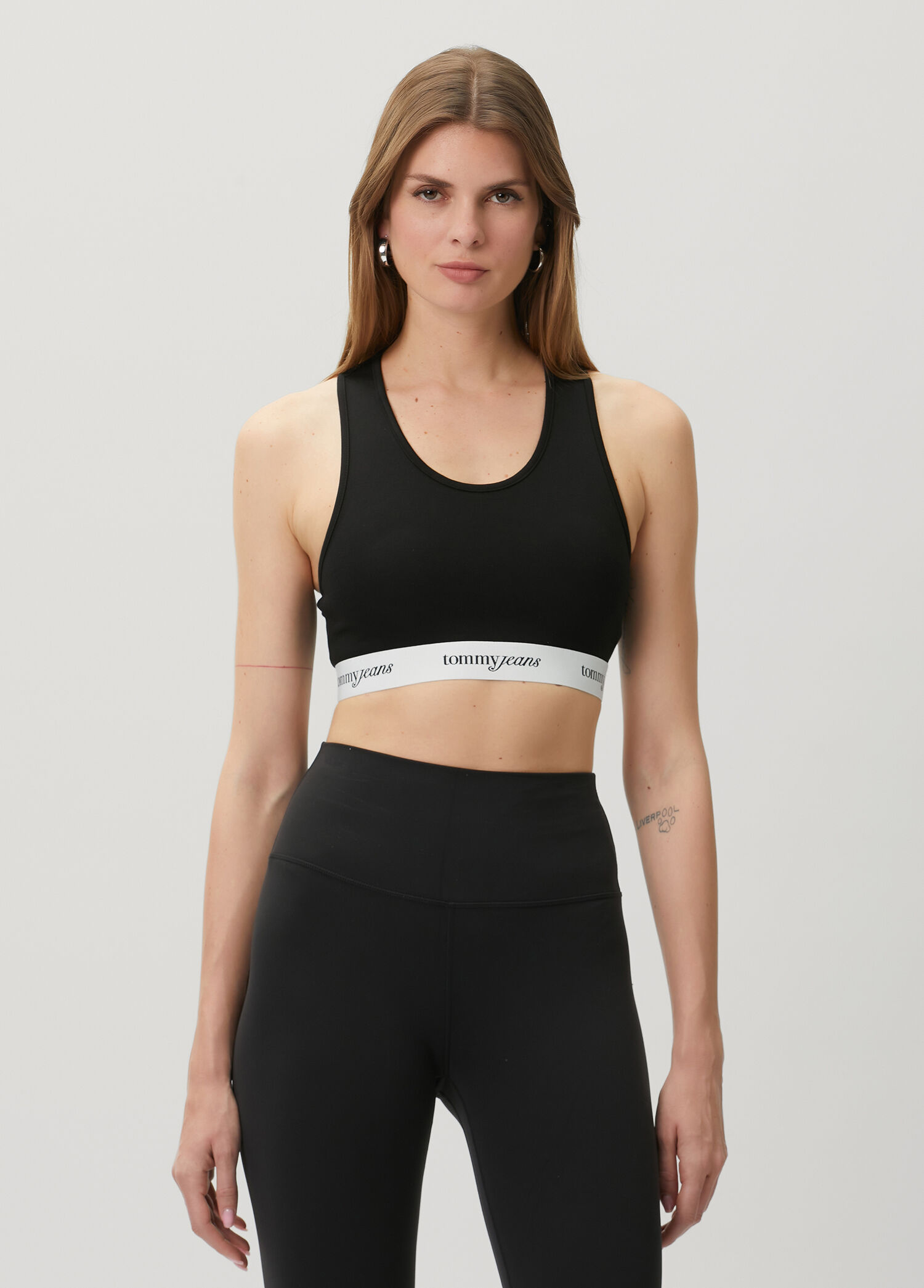 Crop Tape Siyah T-shirt