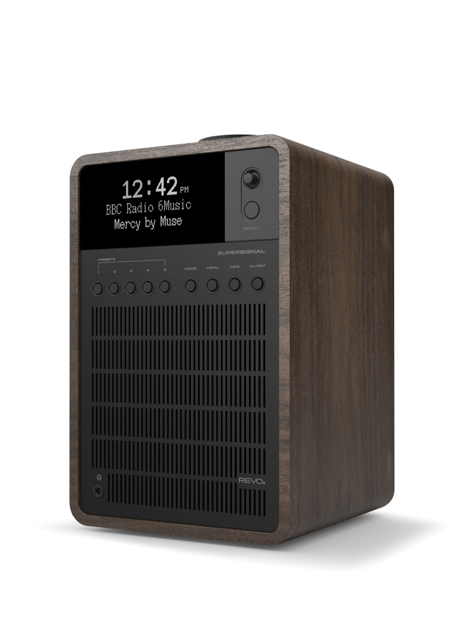 Supersignal Ceviz Siyah Bluetooth'lu Fm Dijital Radyo