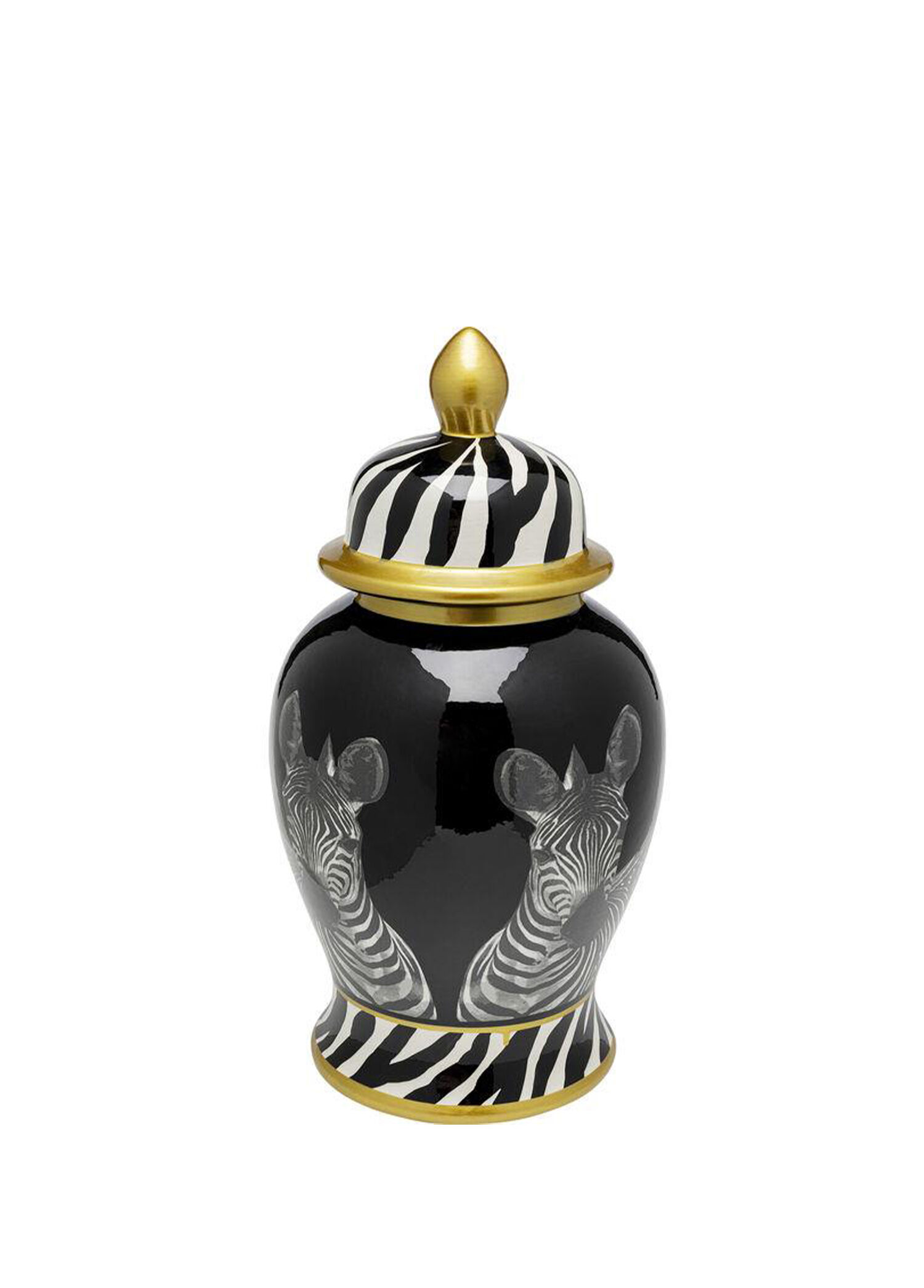 Zebra Face Porselen Vazo