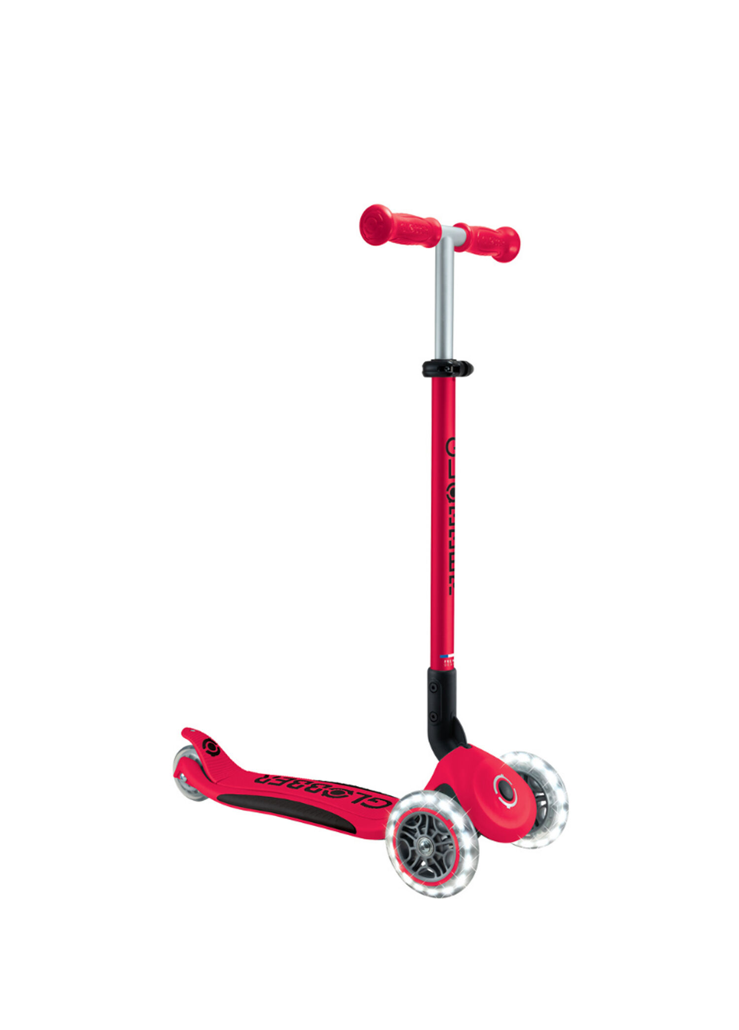 Elite Deluxe Kırmızı Işıklı Katlanır 3 Tekerlekli Çocuk Scooter
