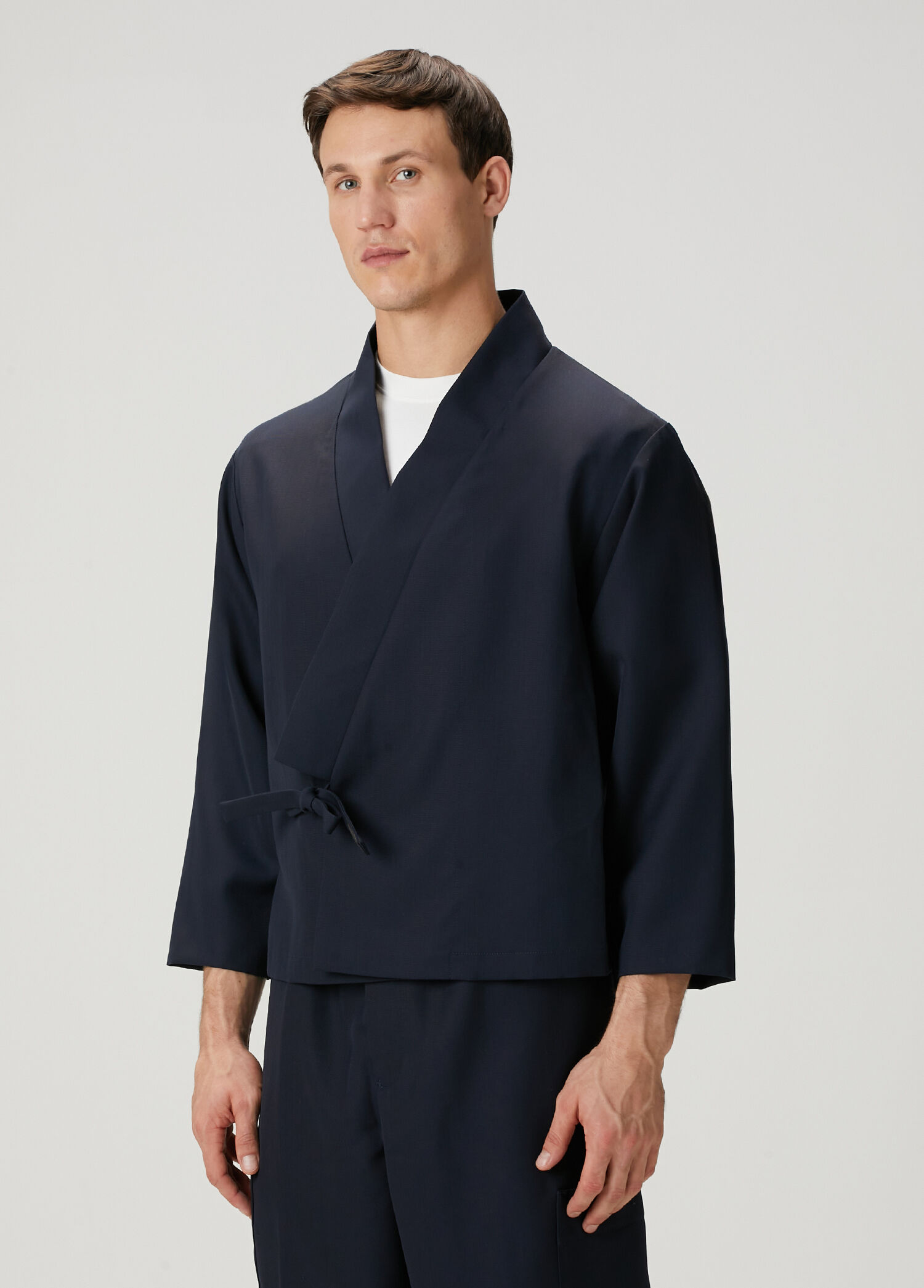 Kenzo - Lacivert Yün Kimono - Lacivert