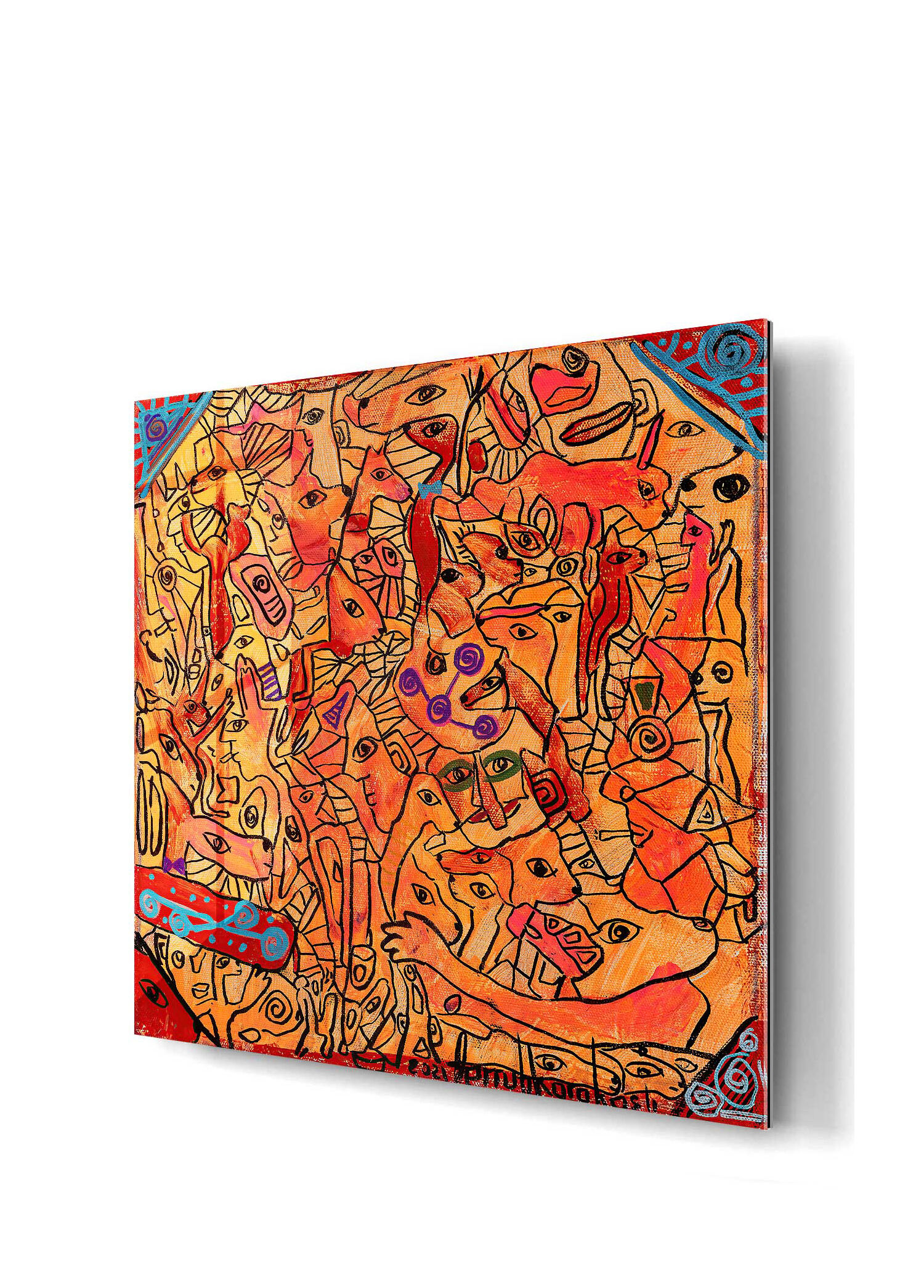 Family Matters by Ferruh Karakaşlı 120x120 cm