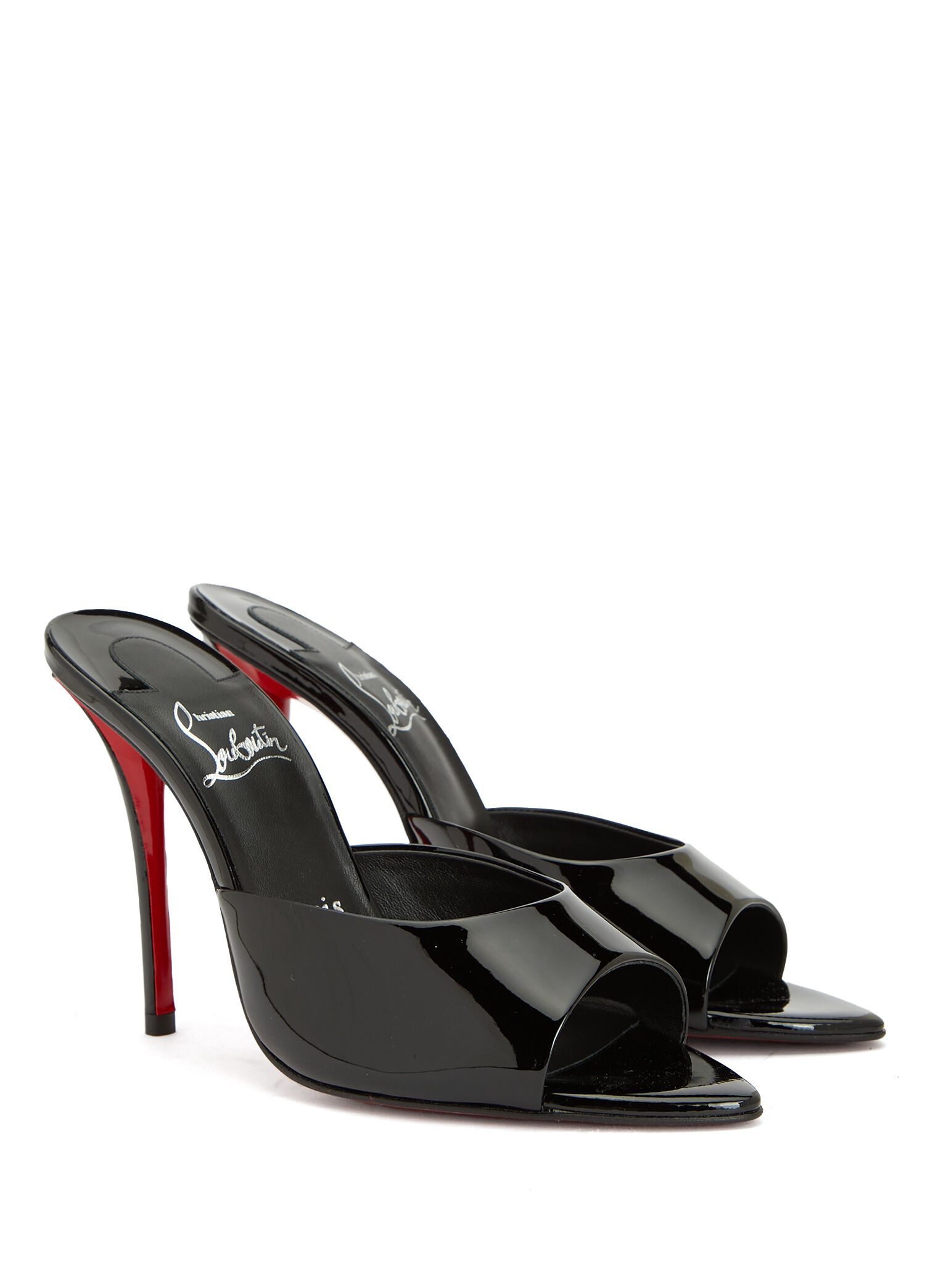 Christian Louboutin Siyah Kadın Miss Z Siyah Kadın Deri Terlik
