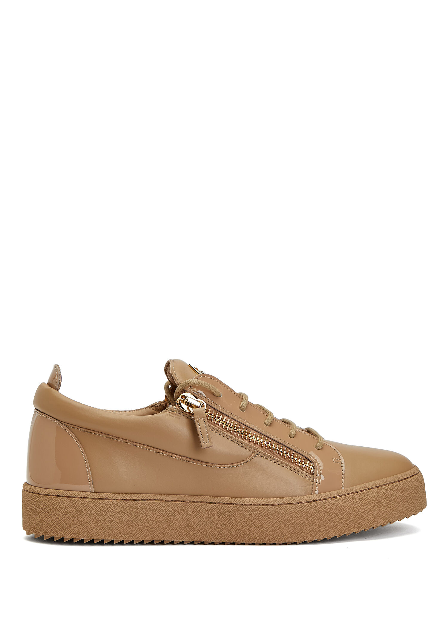 Bej Erkek Deri Sneaker