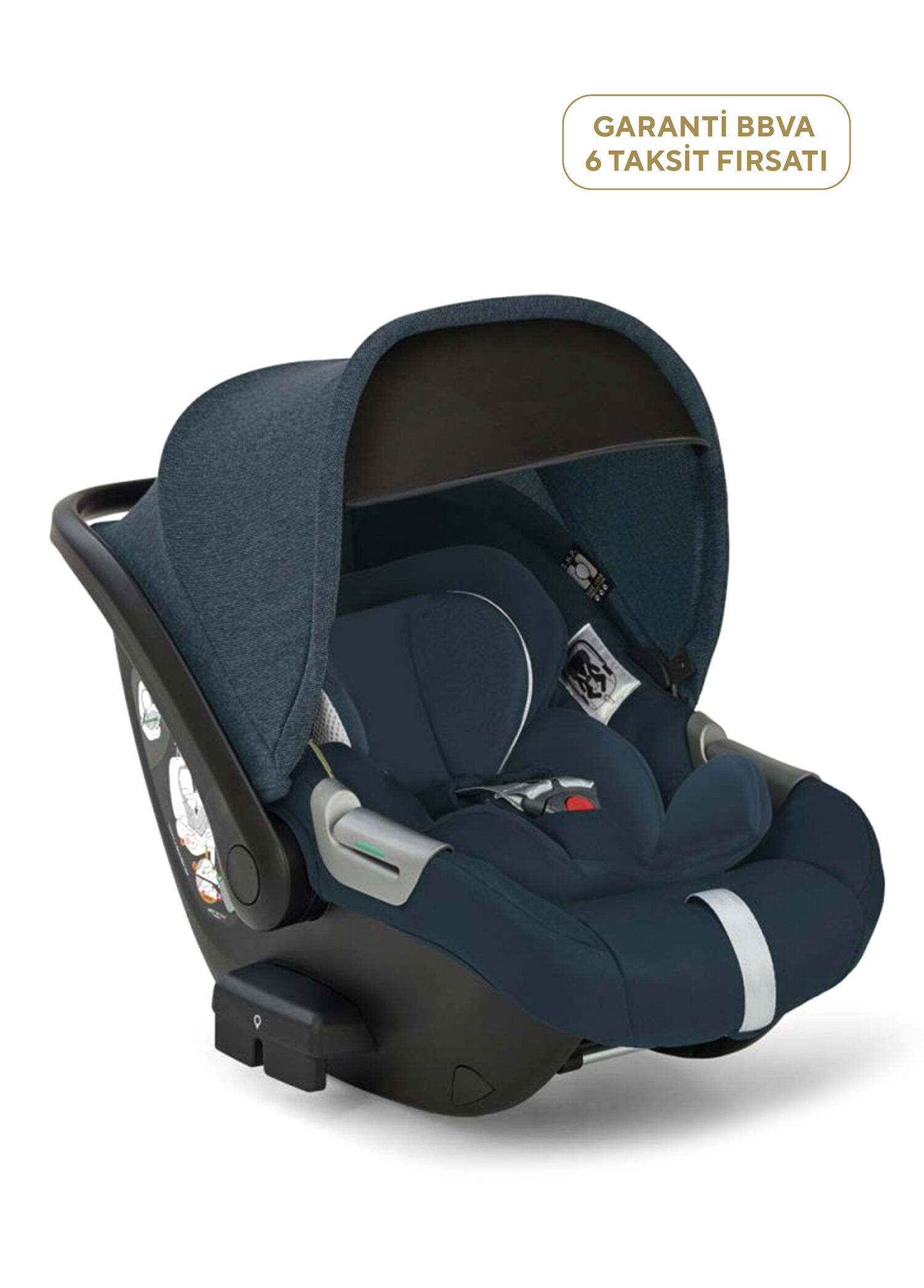 Darwin Infant i-Size Gr 0+ Ay 0-13 kg Hudson Blue Bebek Ana Kucağı ve Oto Koltuğu