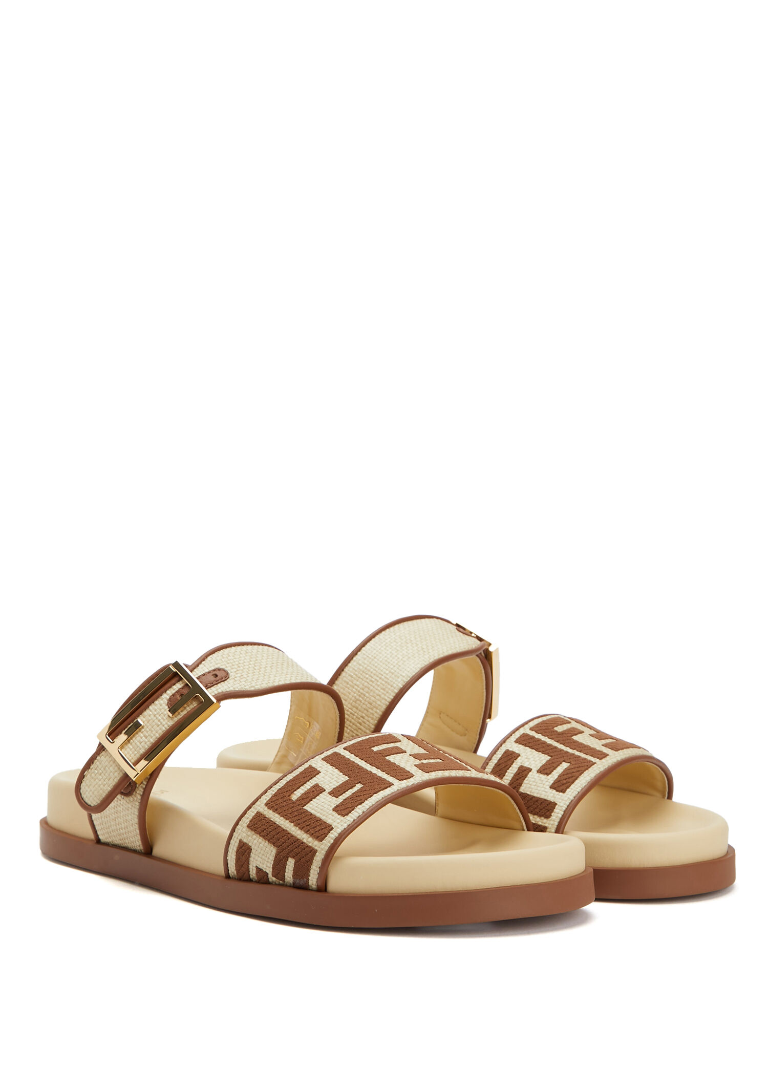 Fendi Naturel Kadın Feel Bej Taba Kadın Terlik 2013403 | Beymen