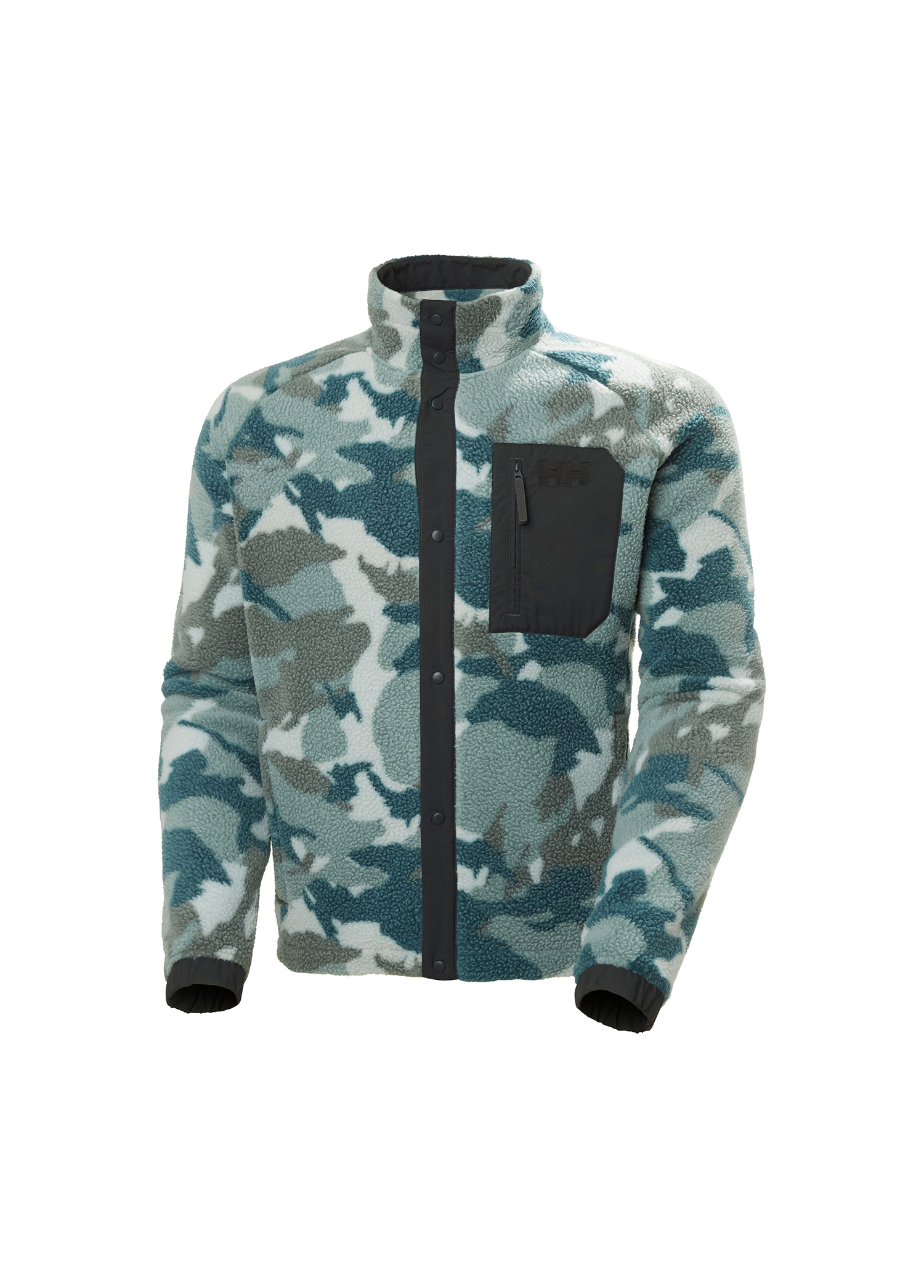 Helly Hansen Dark Greek Erkek Panorama Printed Pile Snap Haki