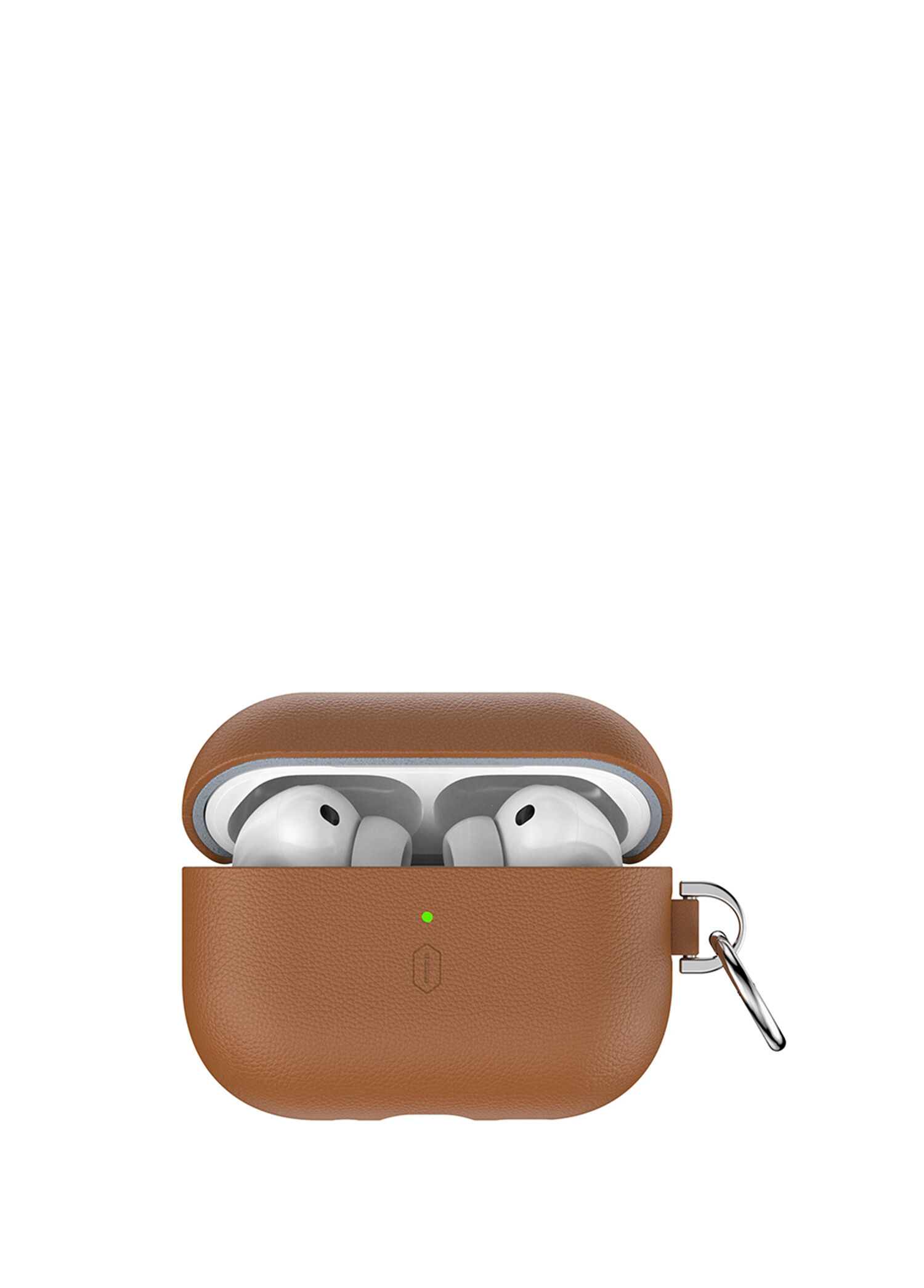 Wiwu - HC-201 AirPods Pro 3 Parmak İzi Bırakmayan Kahverengi Deri Kulaklık Kılıfı - Kahverengi