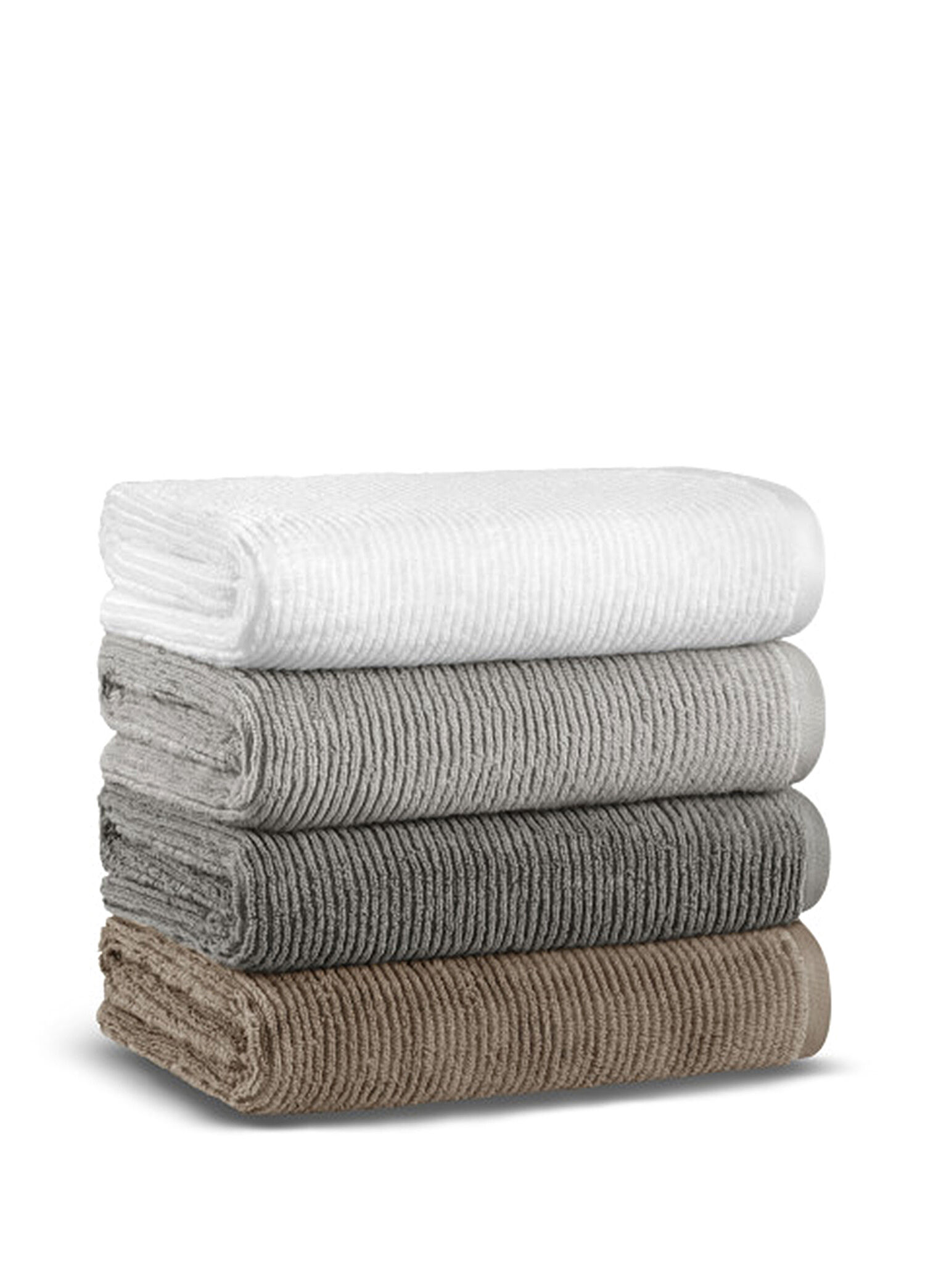 Slim Ribbed Fibrosoft ® Carbon Pamuklu Tekli El Havlusu 30 x 40 cm