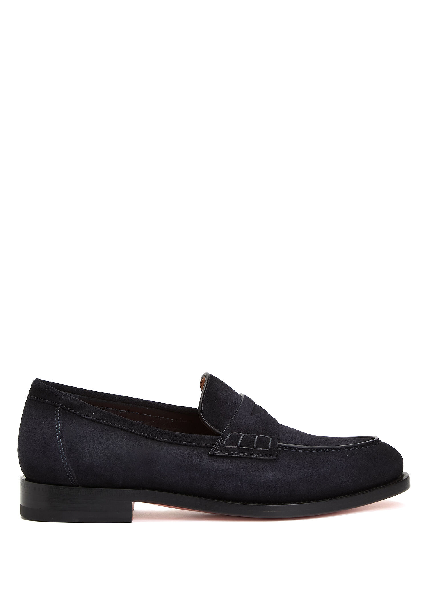 Colin Lacivert Bantlı Erkek Süet Loafer