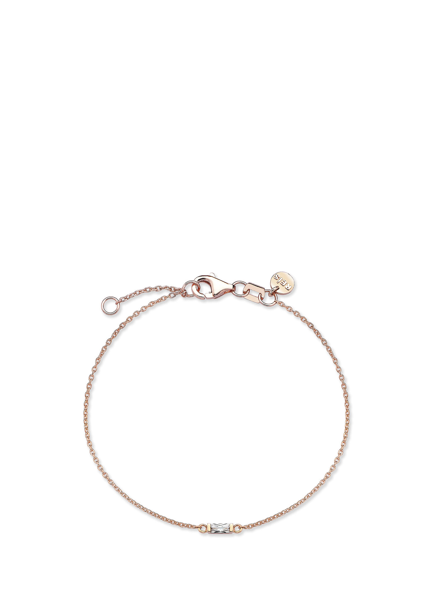 Baget Swarovski 14 Ayar Rose Gold Kadın Bilezik