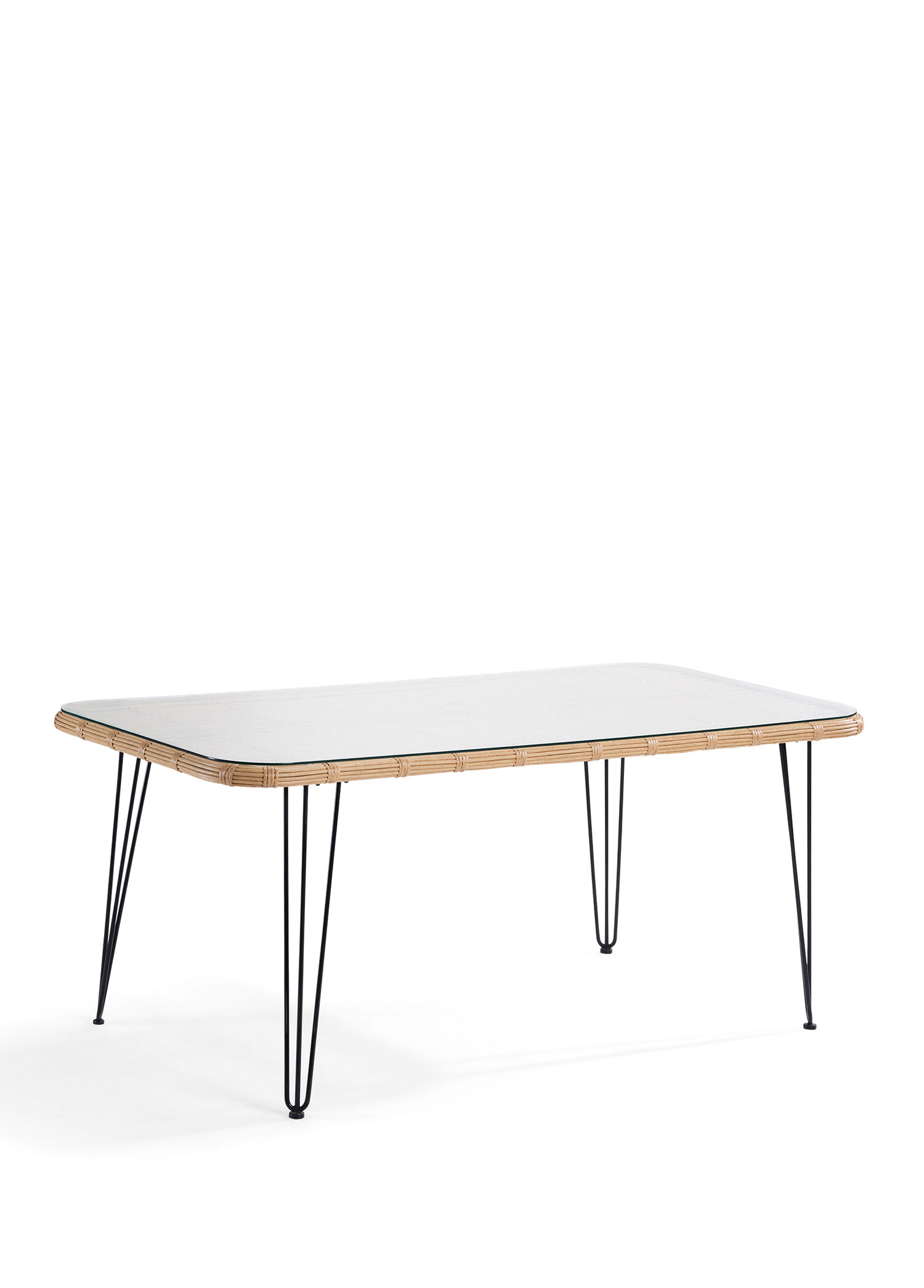 Echo Naturel Rattan Bahçe Masası