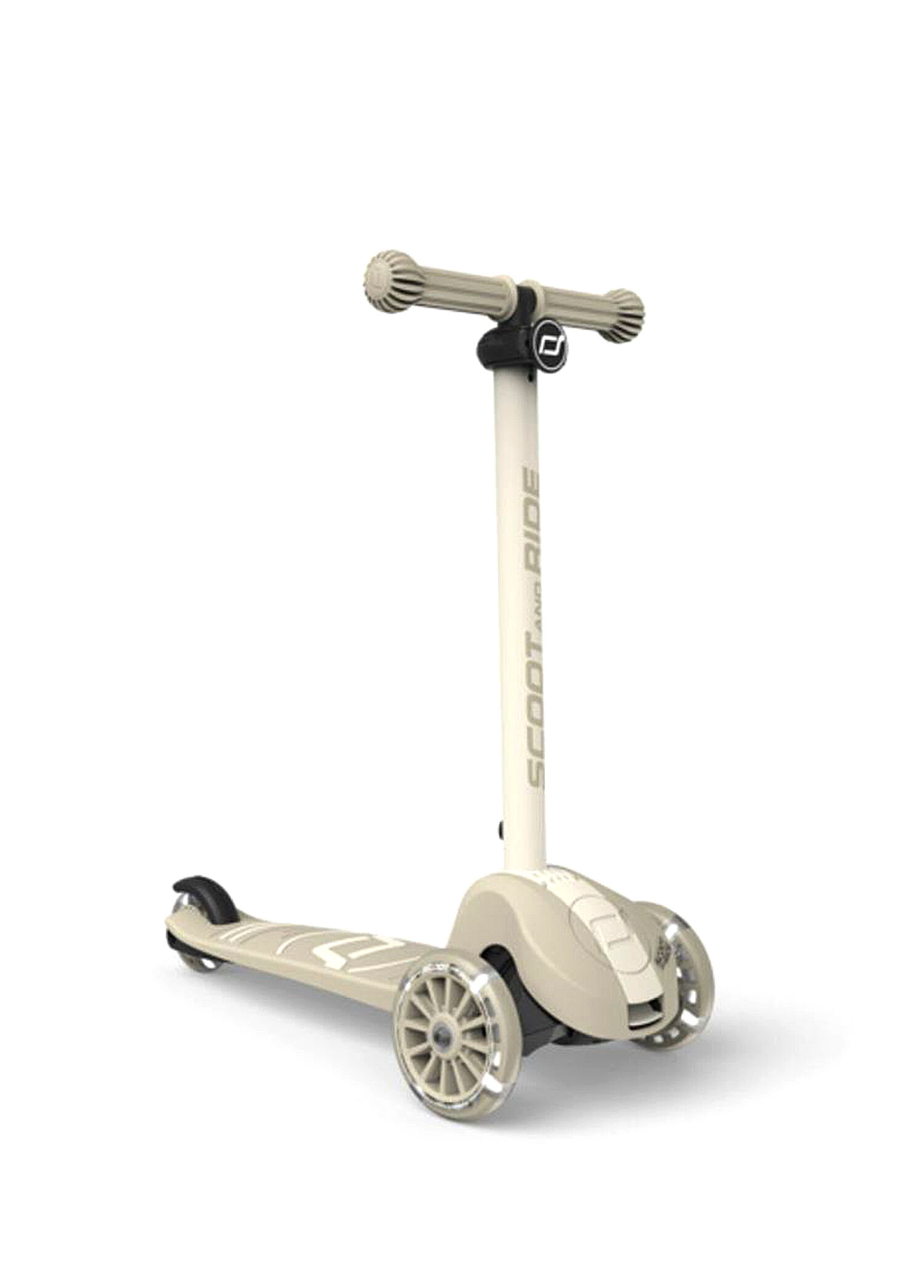 Highwaykick 3S Ash Açık Gri Led 3 Tekerlekli Katlanabilir ve Ayarlanabilir 3-6 Yaş Çocuk Scooter