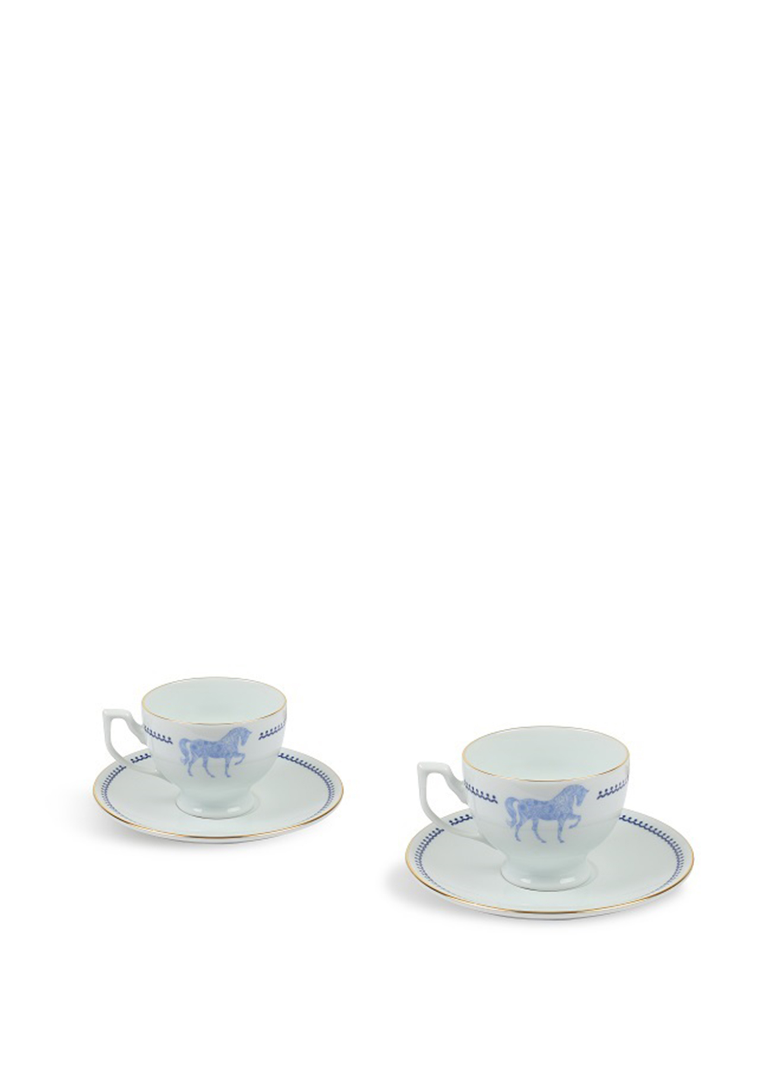 Horse Luck Collection Blue 2'li Çay Fincan Set