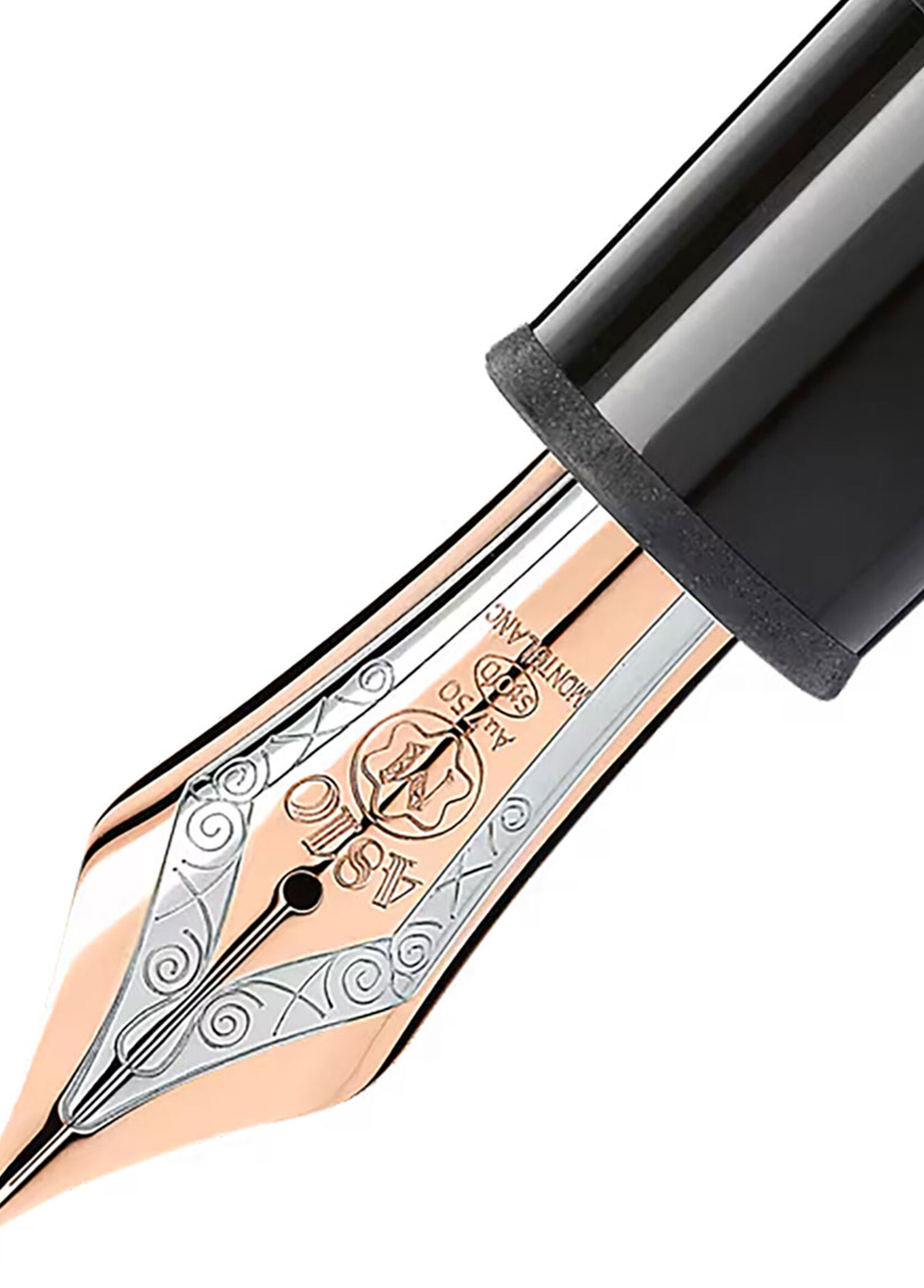 Montblanc Siyah Erkek Meisterstück Gül Altın Kaplamalı 149 Dolma