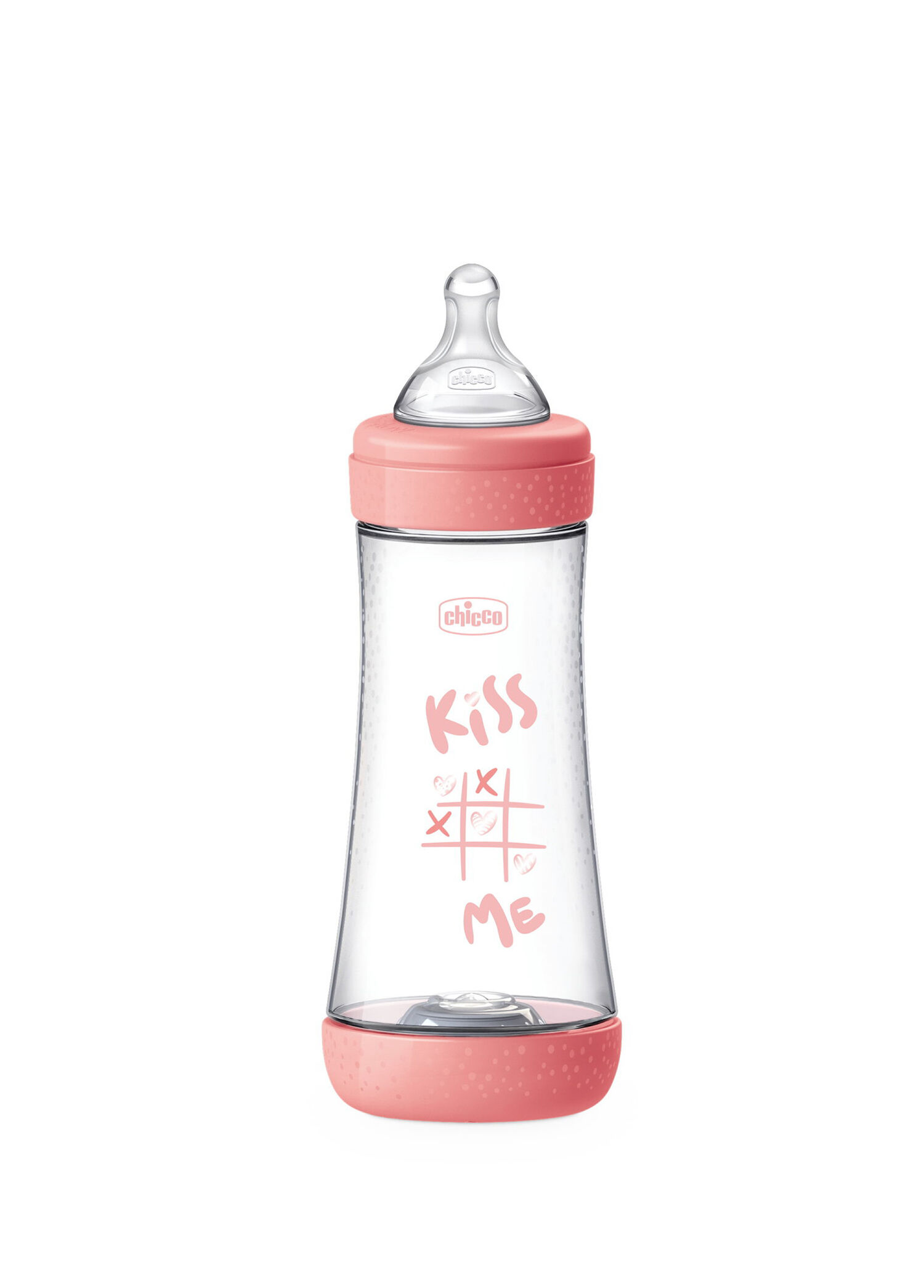 Perfect 5 Biyofonksiyonel Pembe PP 4+ Ay Anti-Kolik Hızlı Akışlı Biberon 300 ml