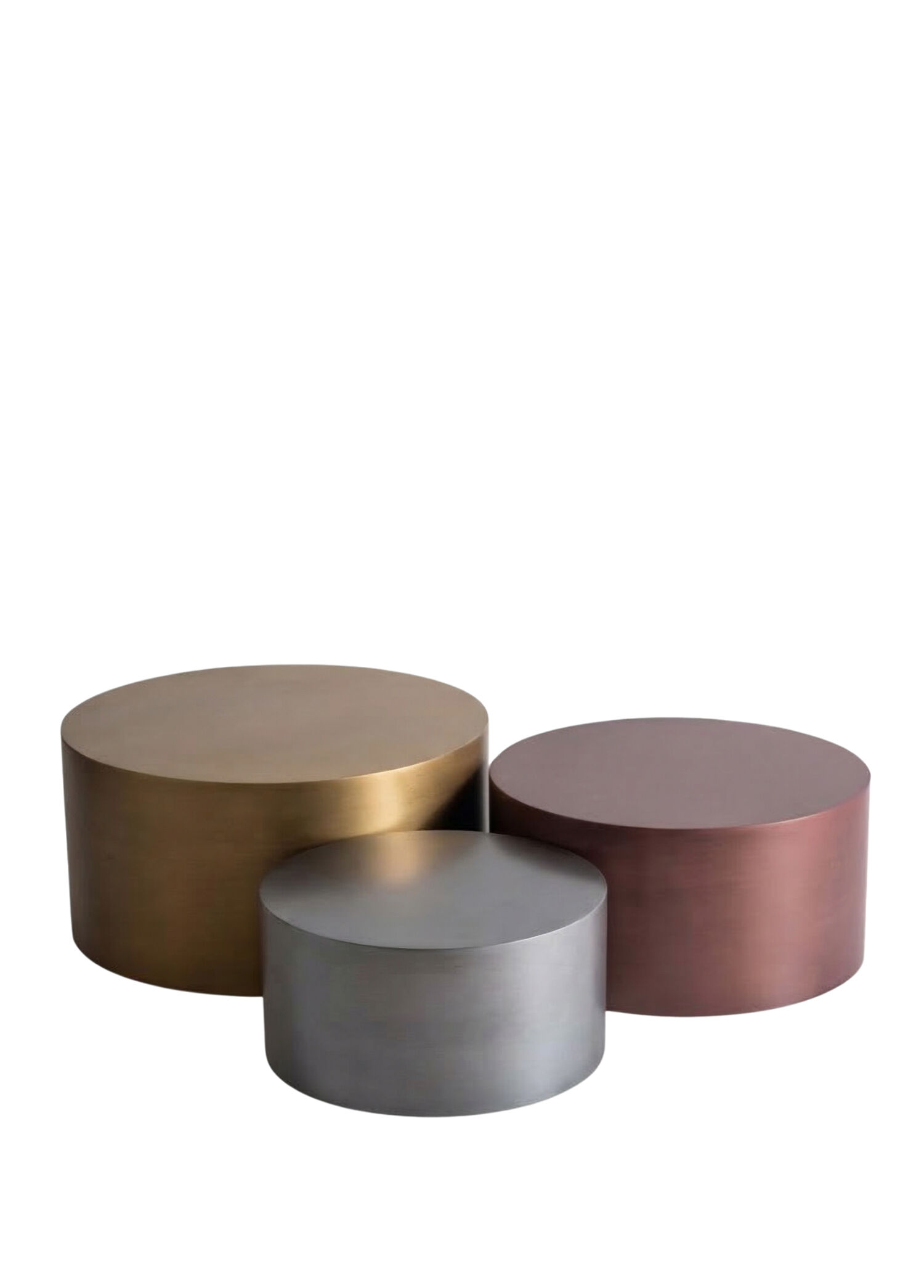 Gama Color Ahşap Yuvarlak Üçlü Orta Sehpa Takımı