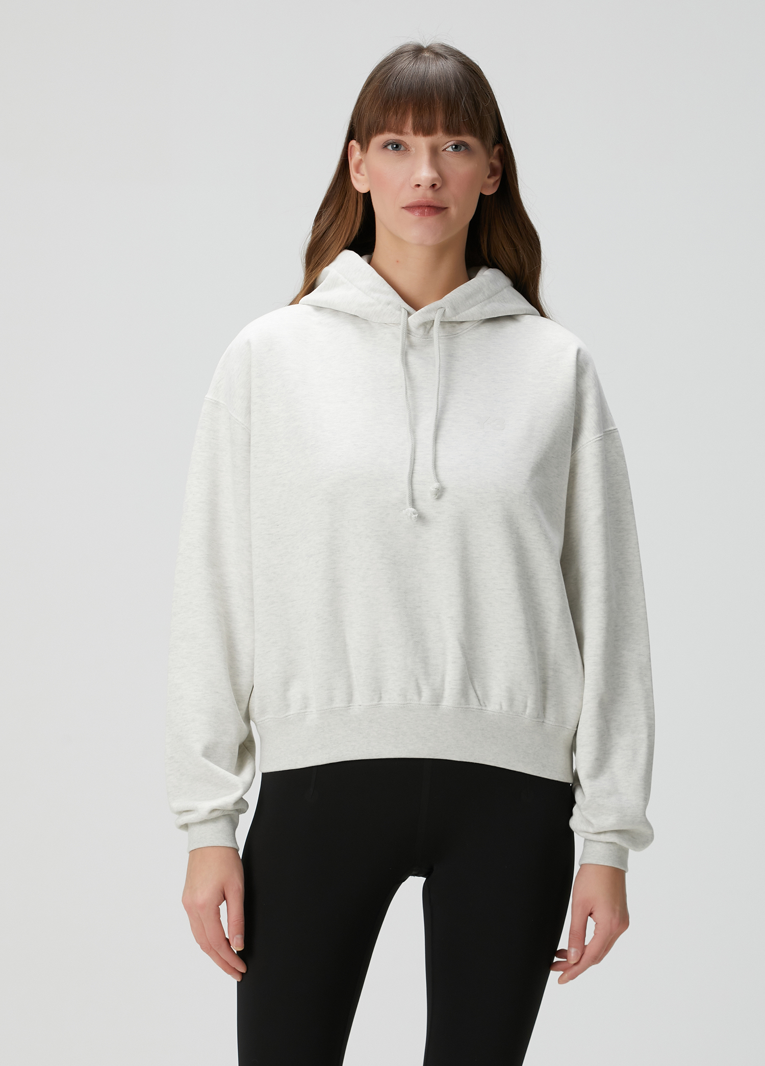 Boxy Gri Kapüşonlu Sweatshirt