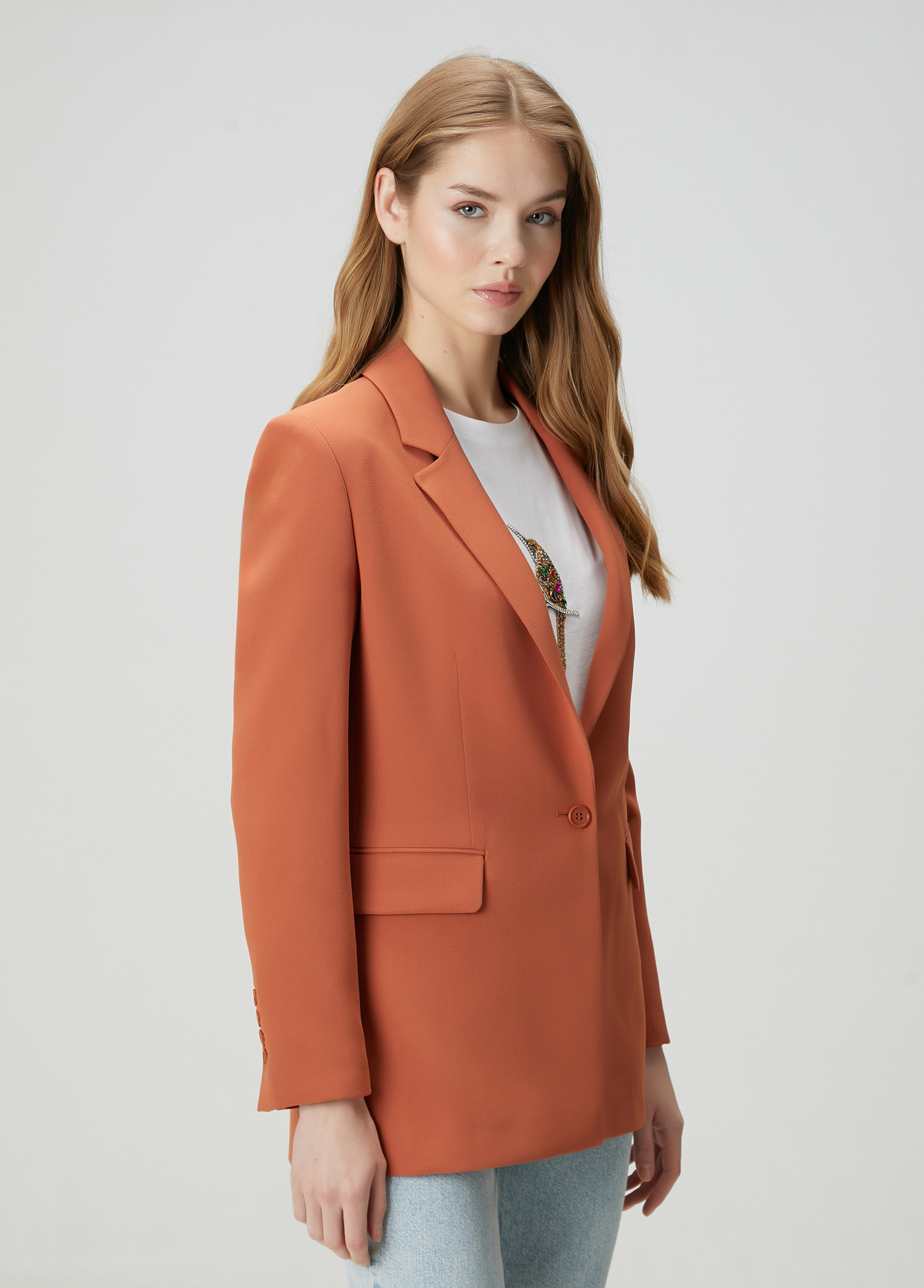 Kiremit Krep Blazer_2
