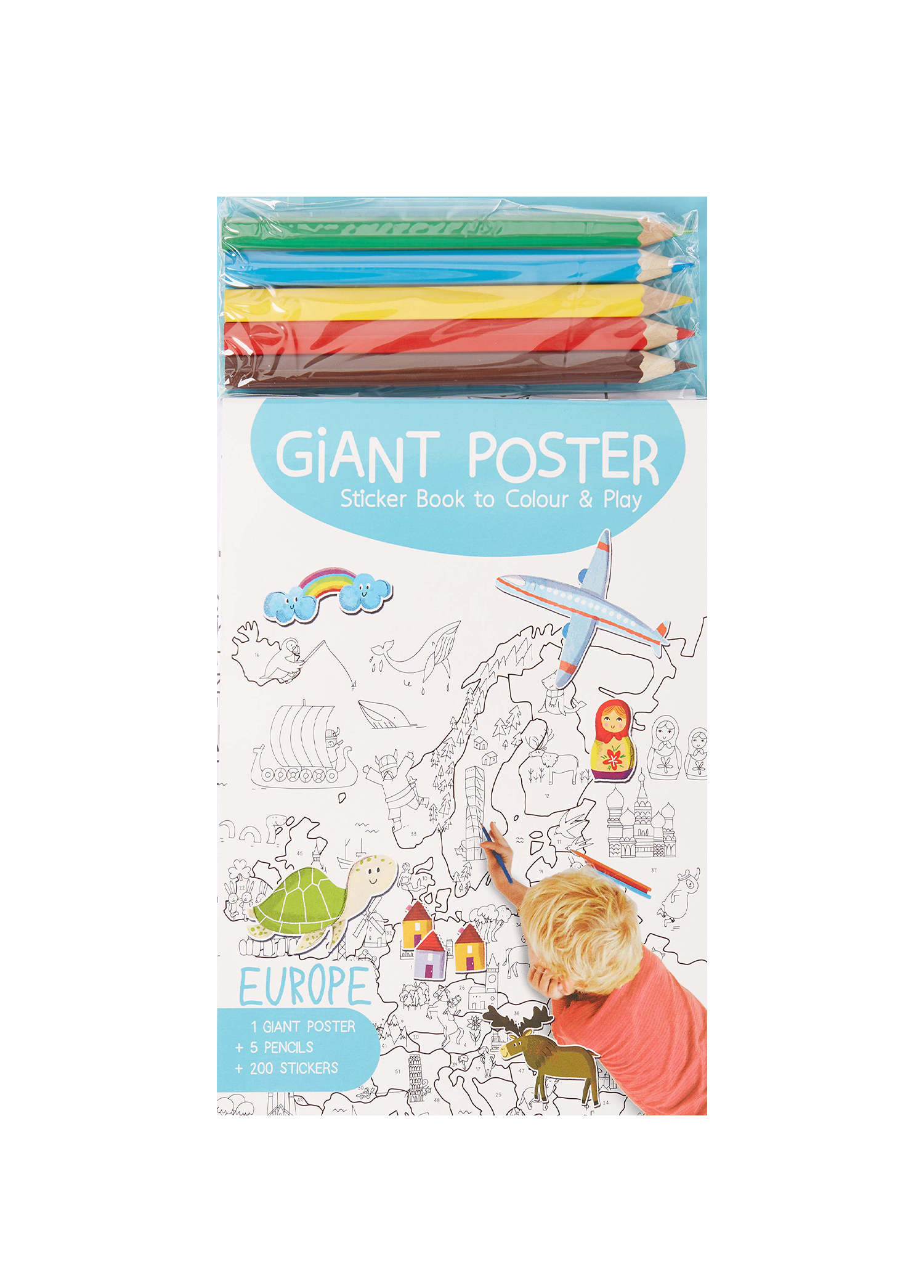 Giant Poster Colouring Book Europe