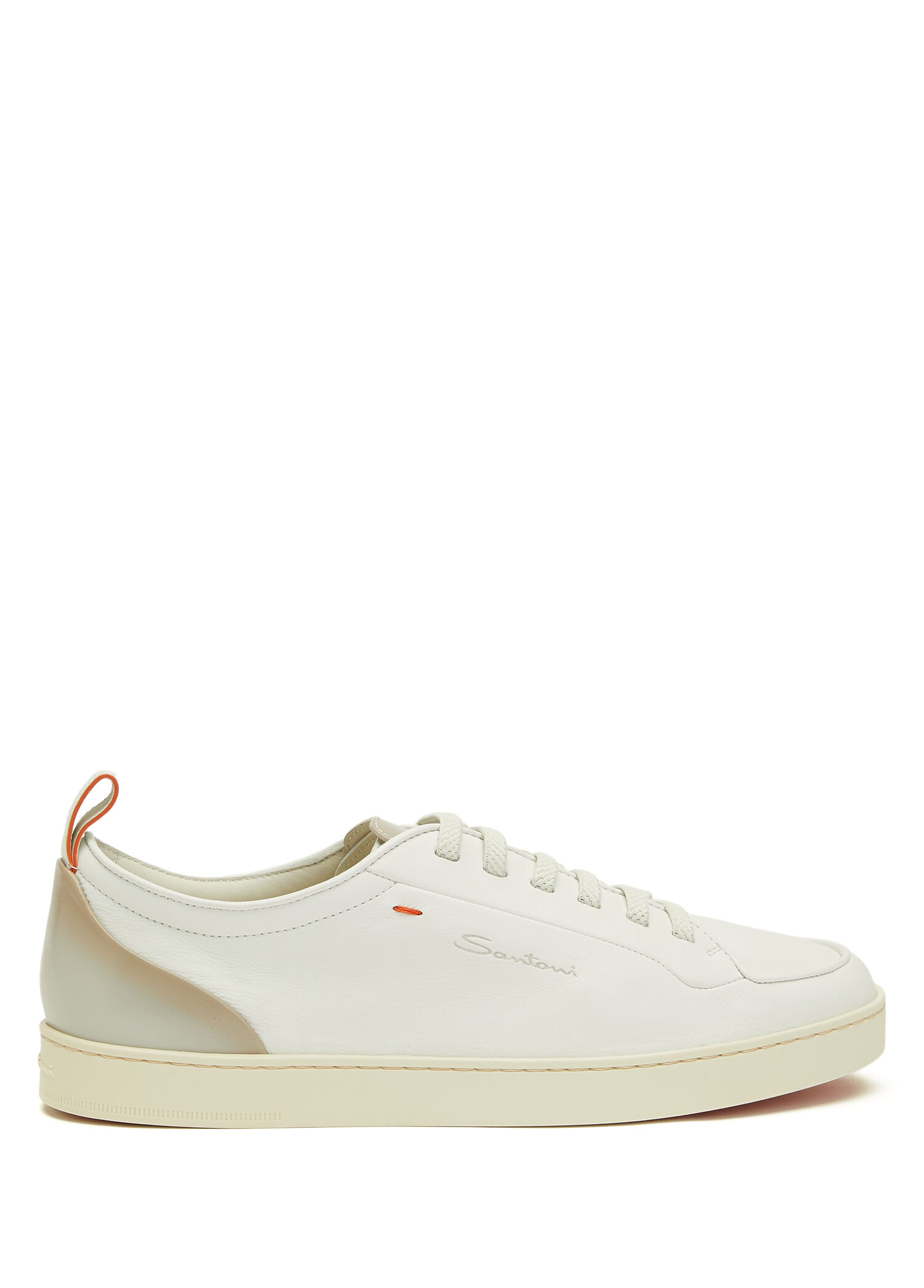 Beyaz Erkek Deri Sneaker