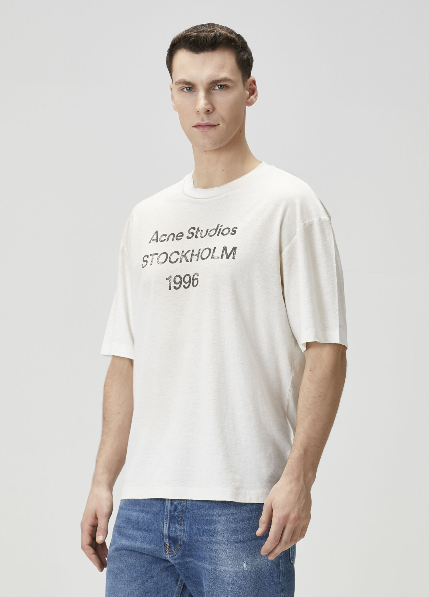 Acne Studios Beyaz Erkek Beyaz Organik Pamuk T-shirt 1903590 | Beymen