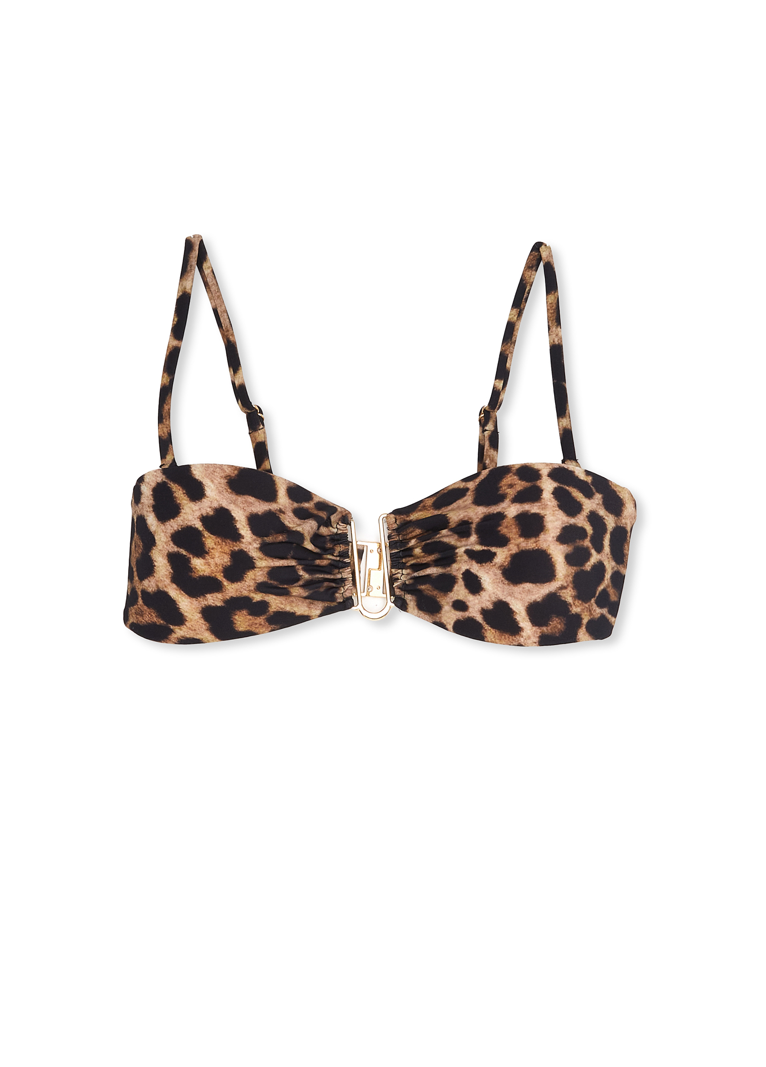Leopar Desenli Bikini Üstü_5
