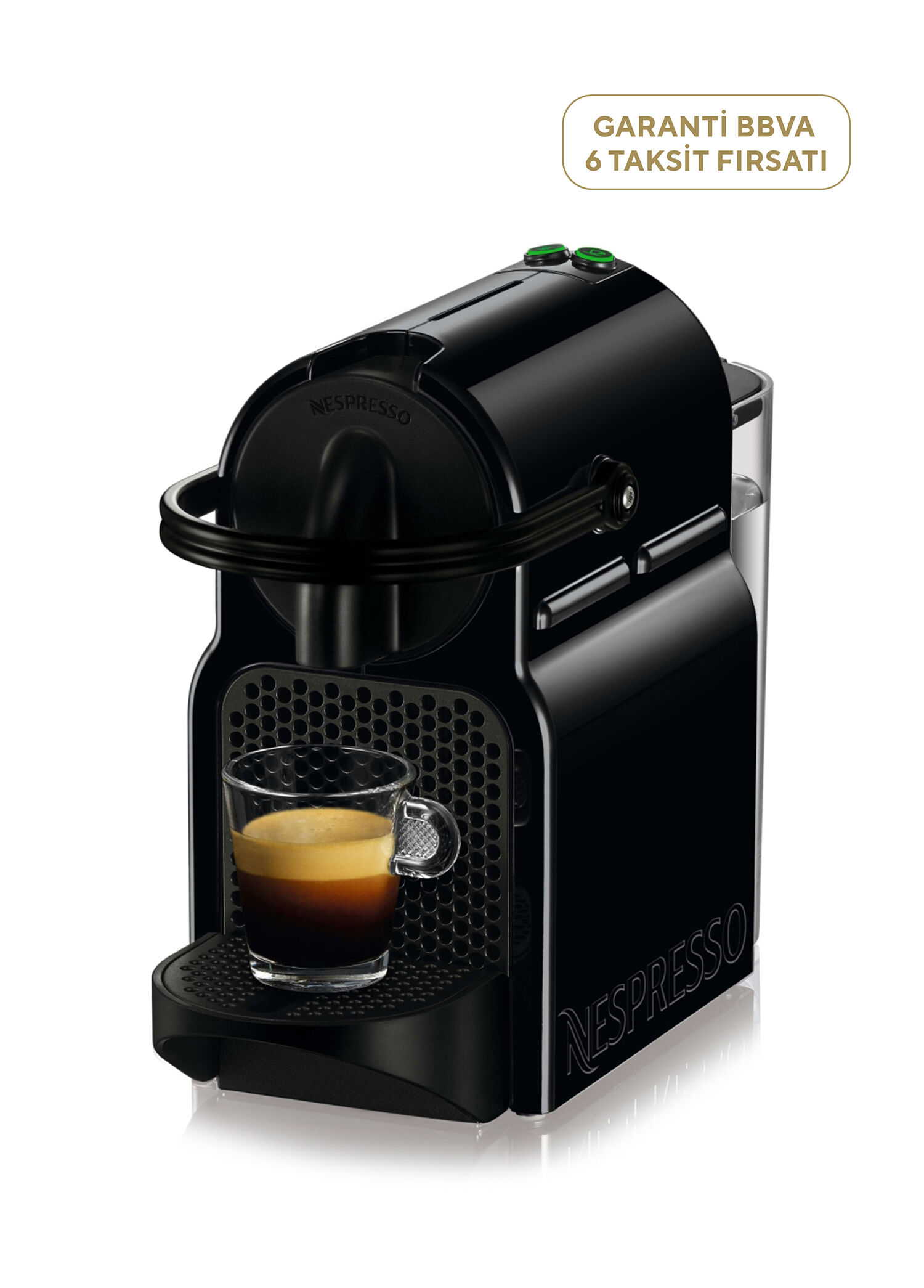 Nespresso - D40 Black İnissia Kapsüllü Kahve Makinesi - Siyah