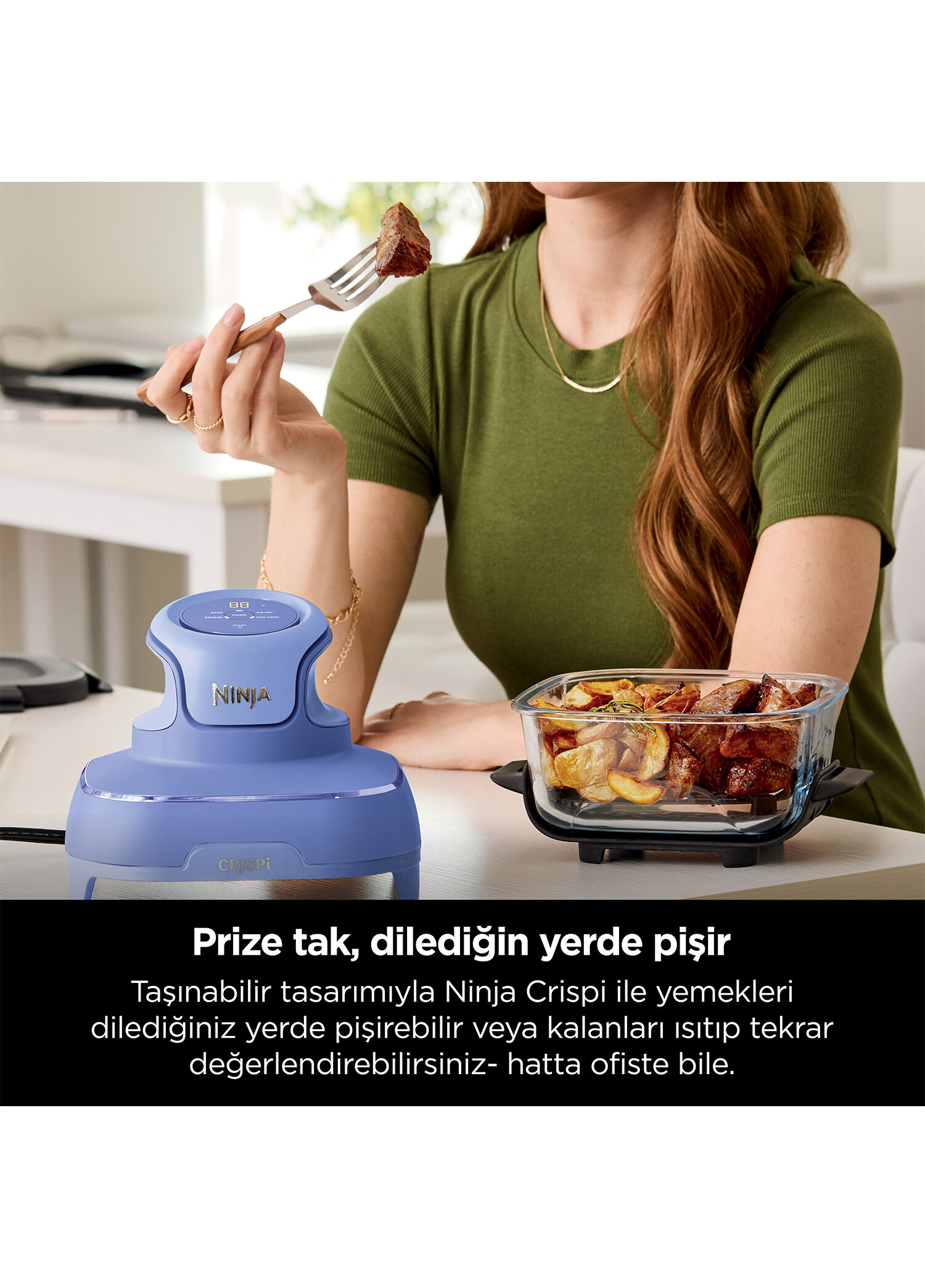 NINJA crispi 新品　未使用 Ninja - Crispi 4-in-1 Frosted Lila Taşınabilir Cam Hazneli Pişirme