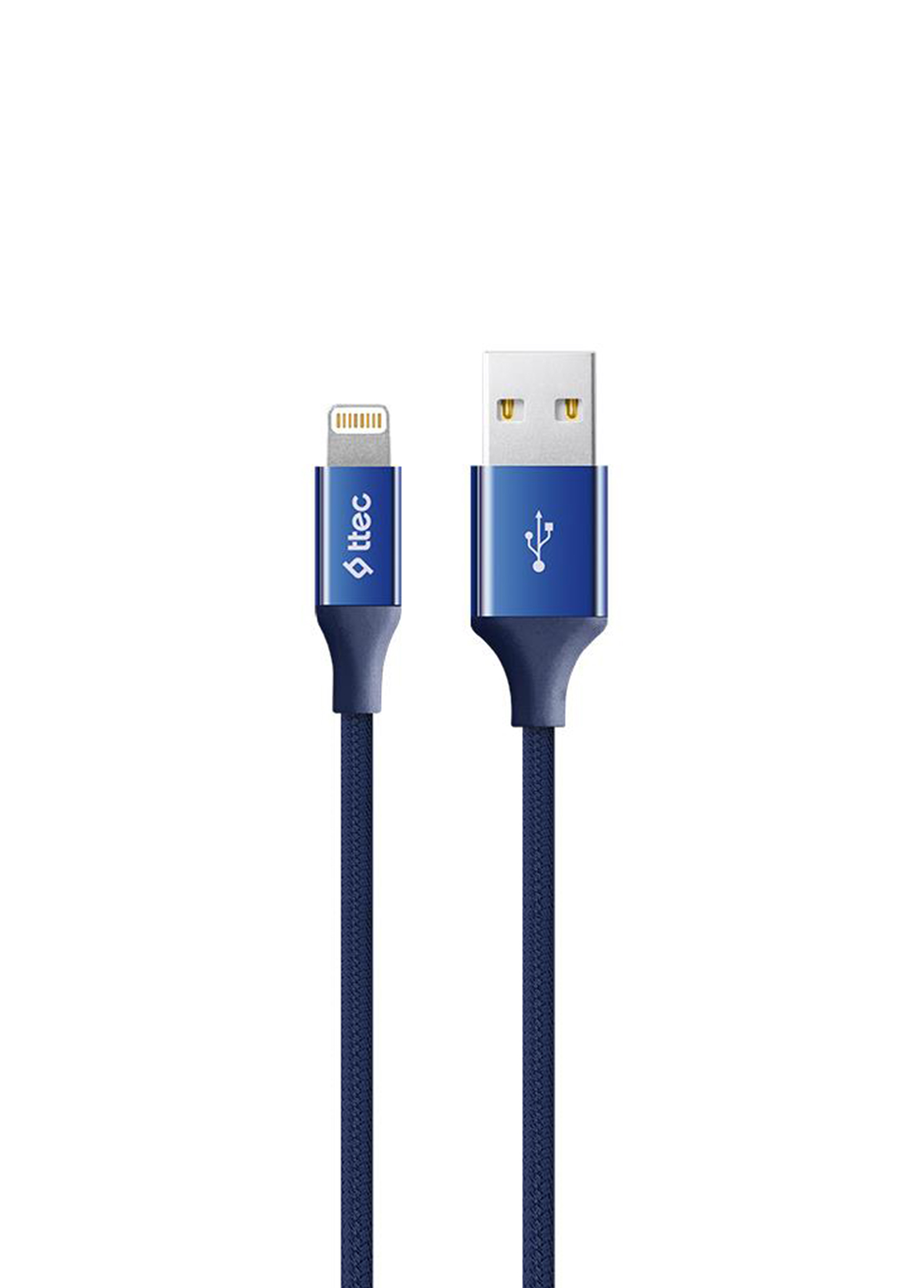 AlumiCable Lacivert USB-A To Lightning Şarj Kablosu