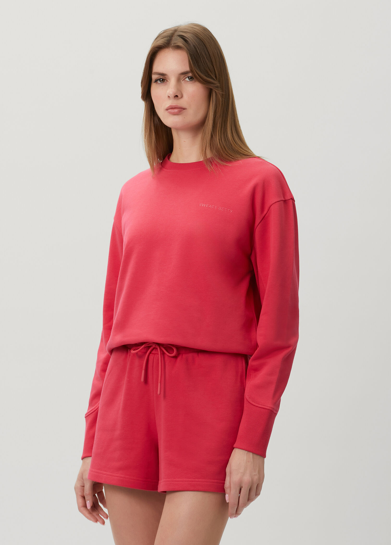 Revive Rib Mix Kırmızı Crew Neck